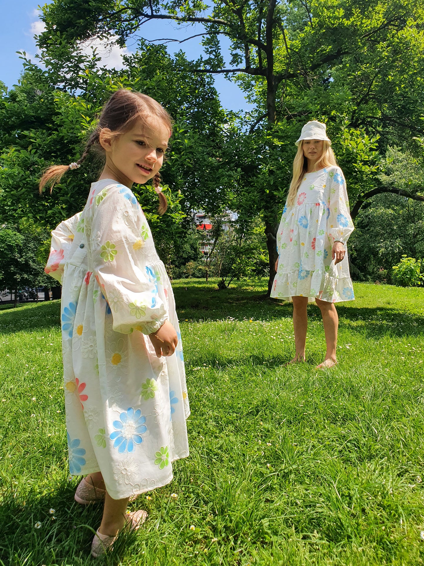 Dress for girls white embroidered Dress for girls lace San Gallo white