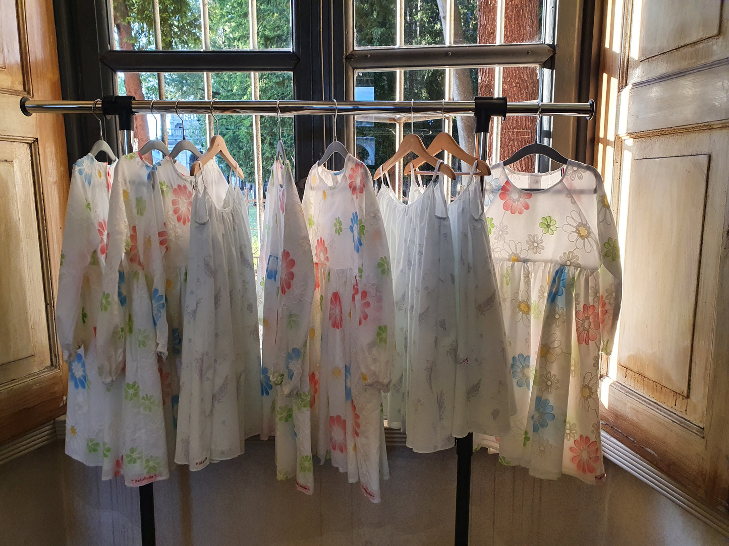 Dress for girls white embroidered Dress for girls lace San Gallo white
