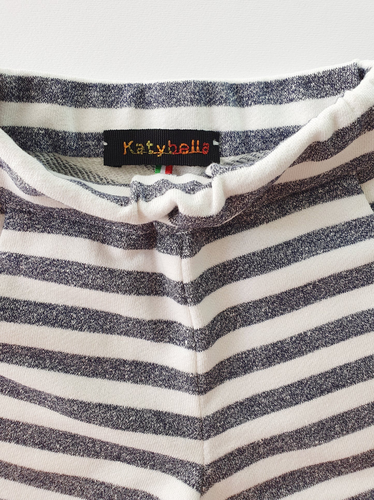 Baby and Toddler Shorts in organic cotton felpa stripes