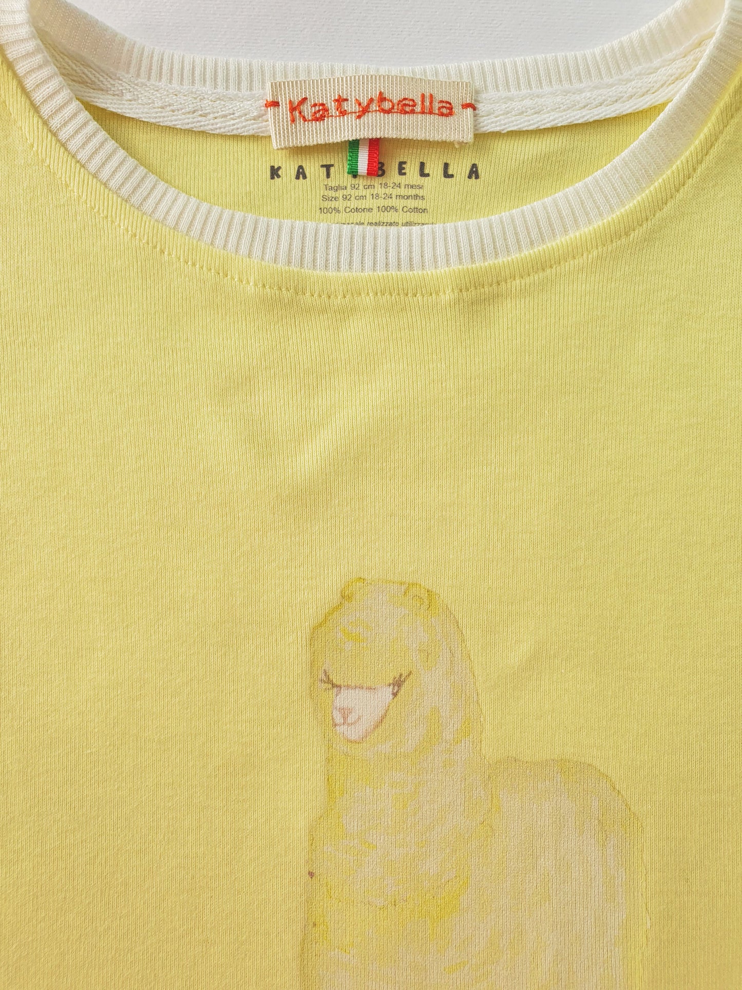 Toddler Baby T-shirt Premium Italian Cotton Yellow