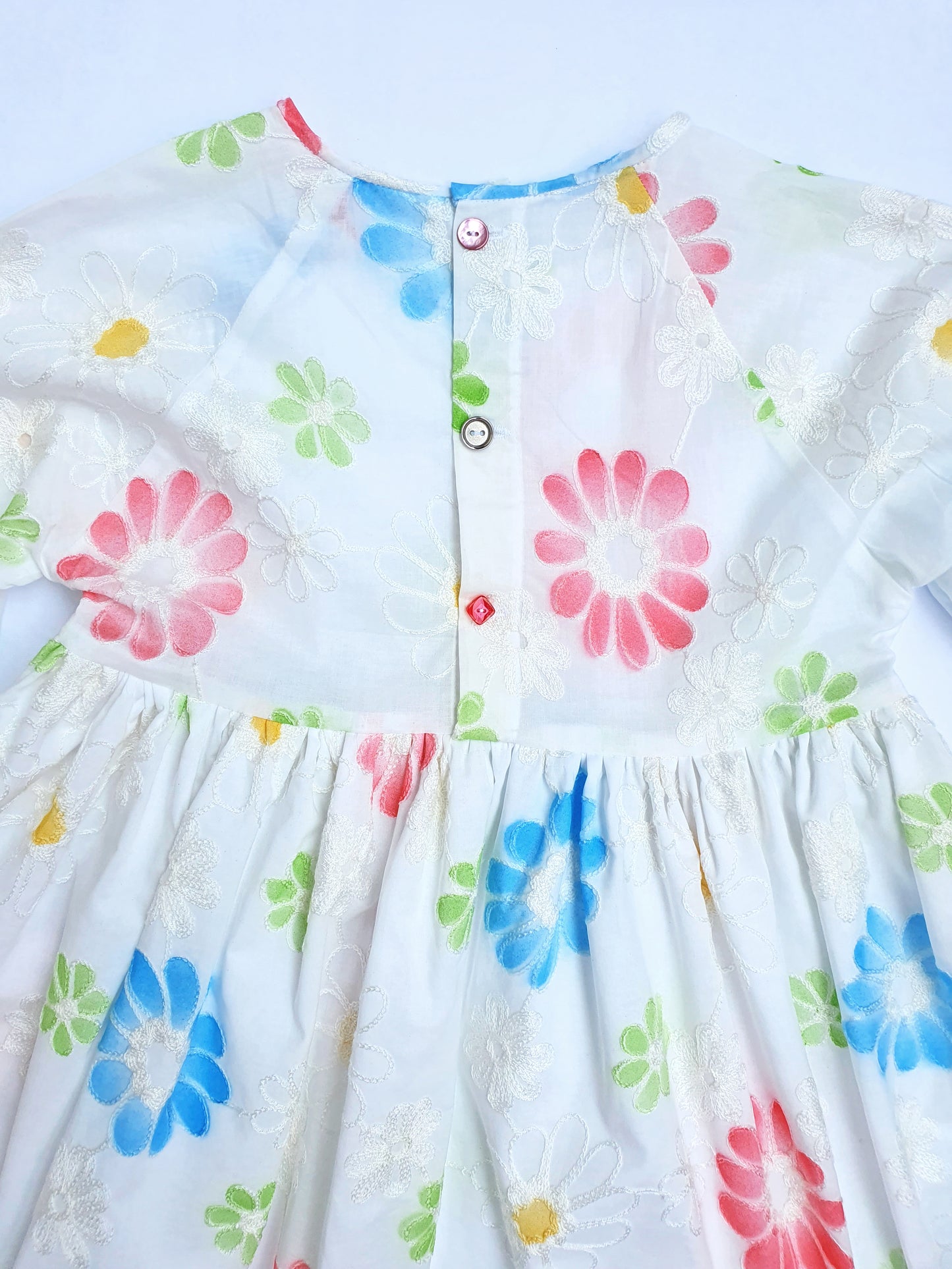 Womens White Dress Embroidered Fabric Vestito Donna Bianco Ricamato