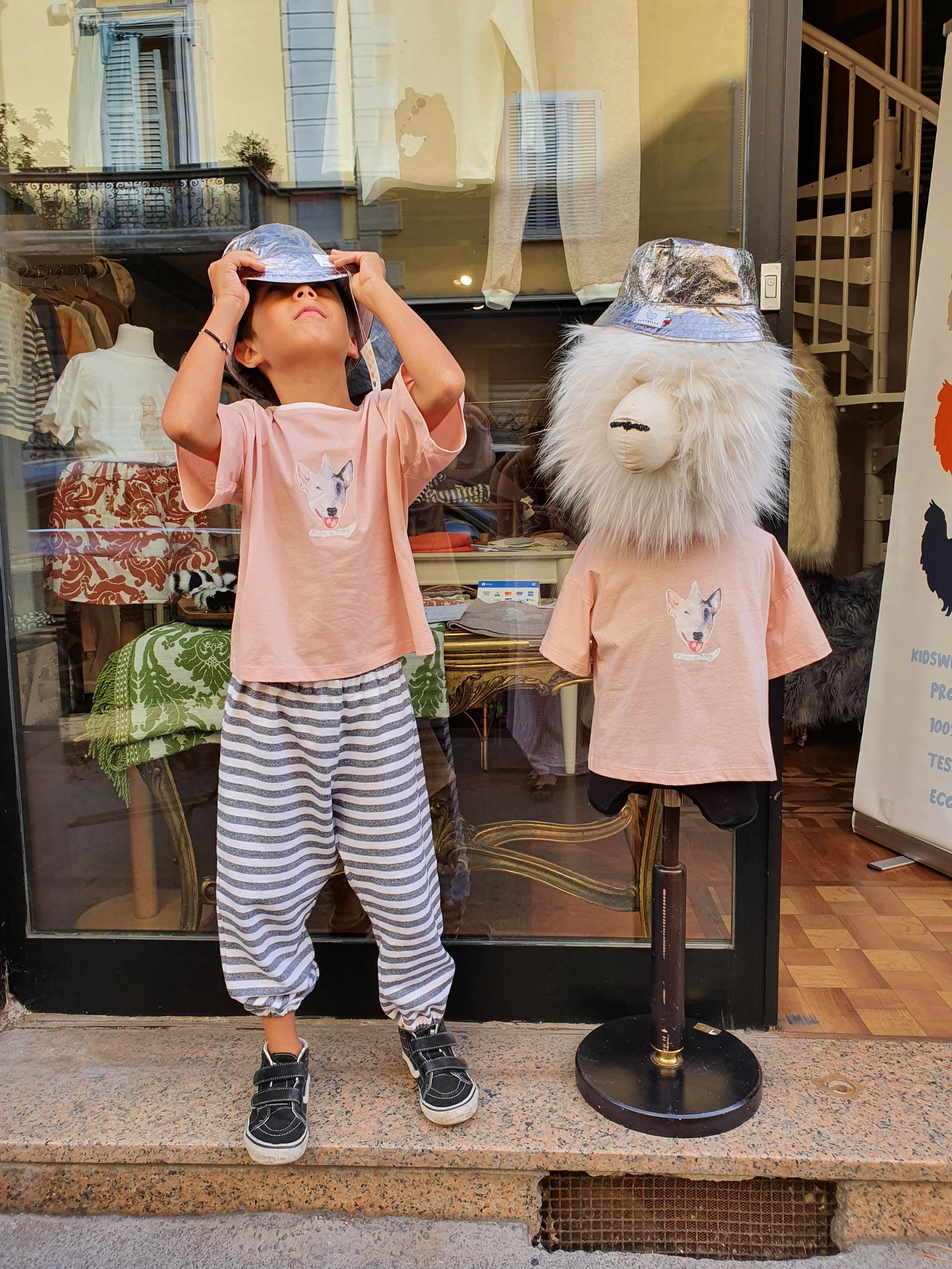 Kids Joggers Righe Stripes Bambino Bambina Made in Italy