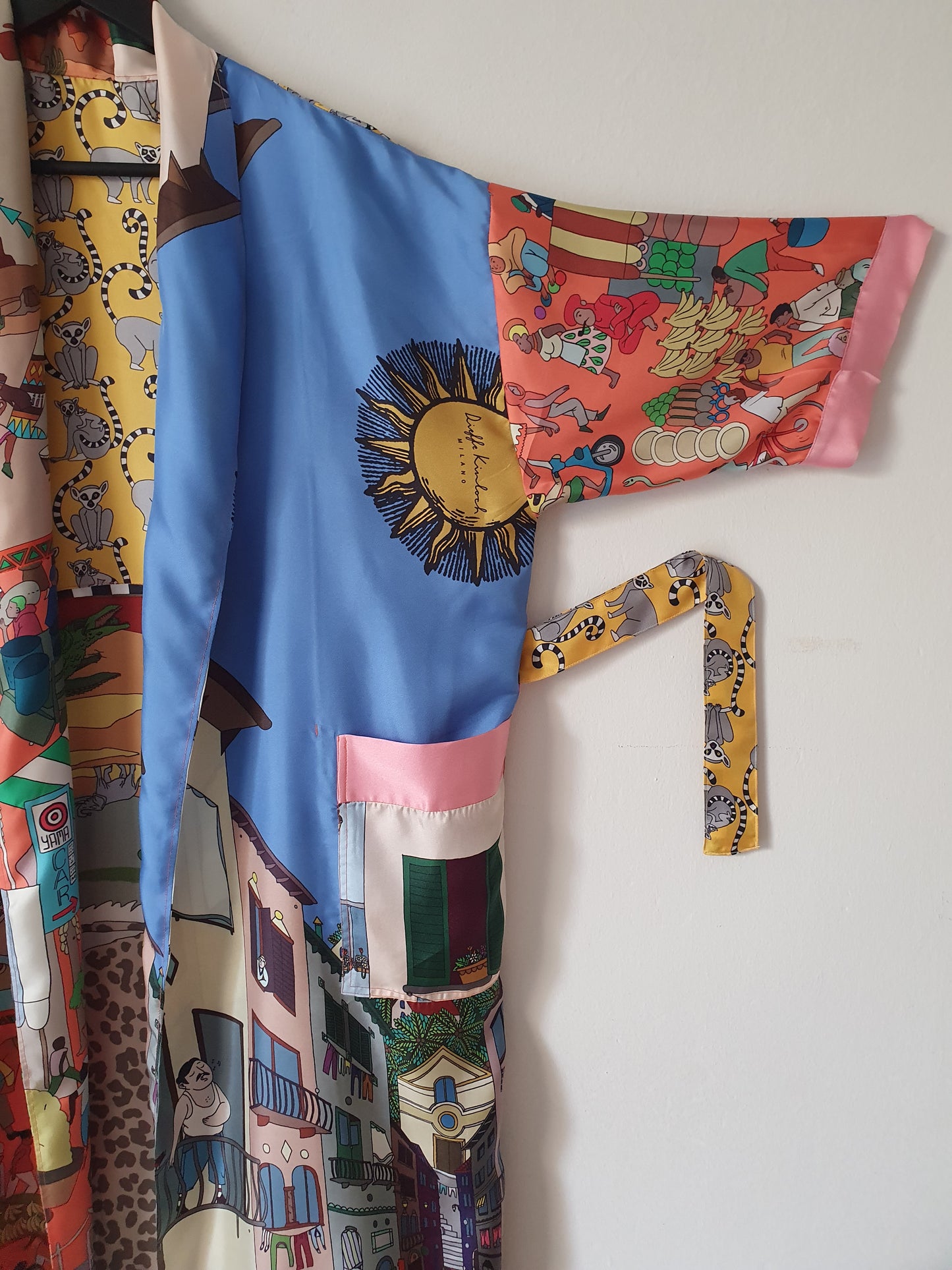 Luxury Full-Length Lounge Kimono - 100% Italian Silk