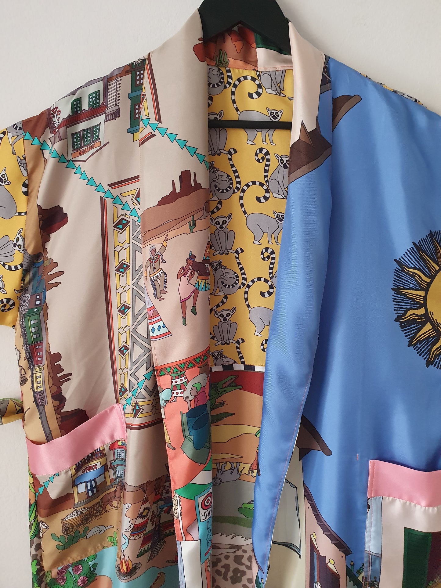 Luxury Full-Length Lounge Kimono - 100% Italian Silk