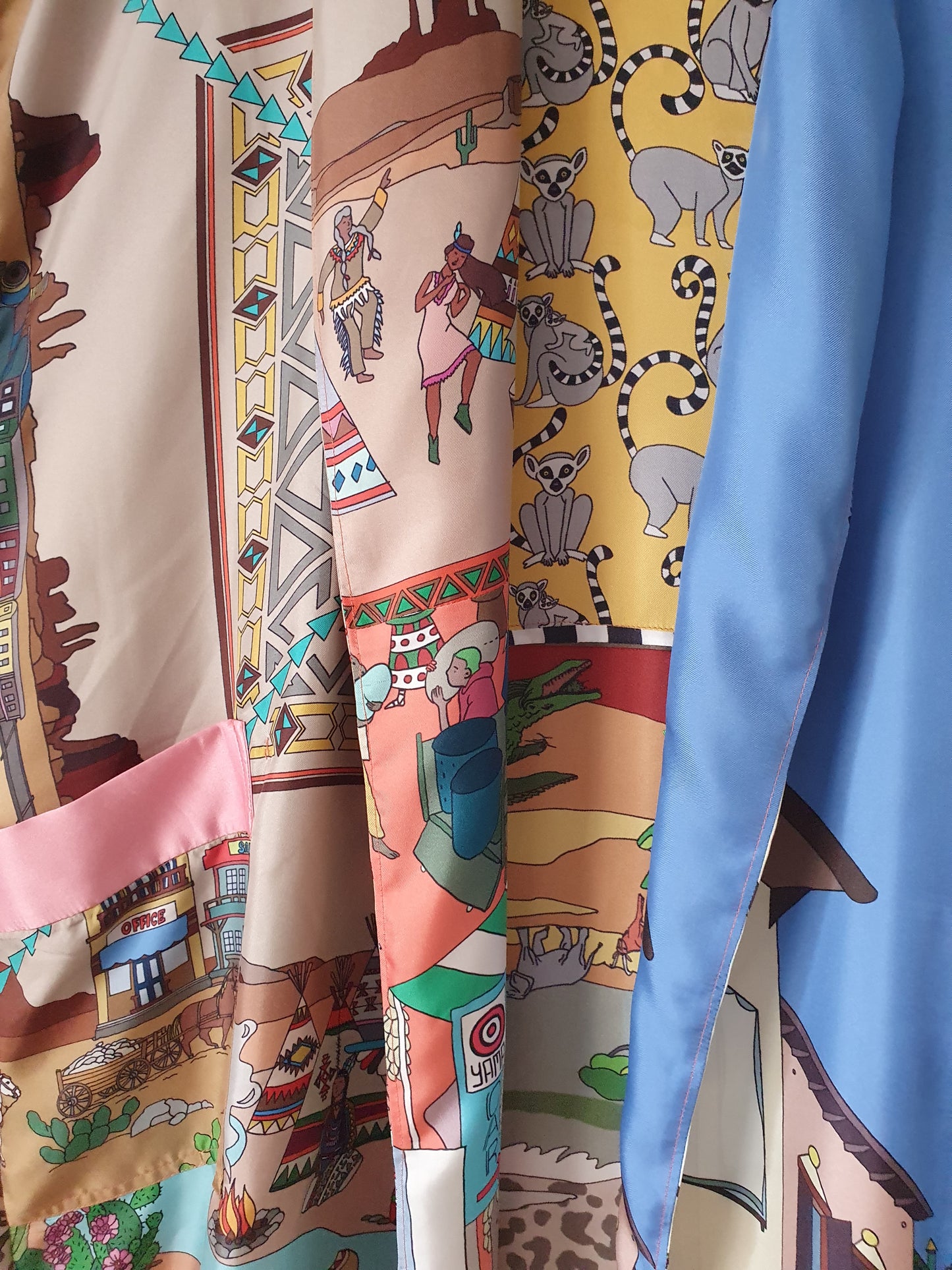 Luxury Full-Length Lounge Kimono - 100% Italian Silk