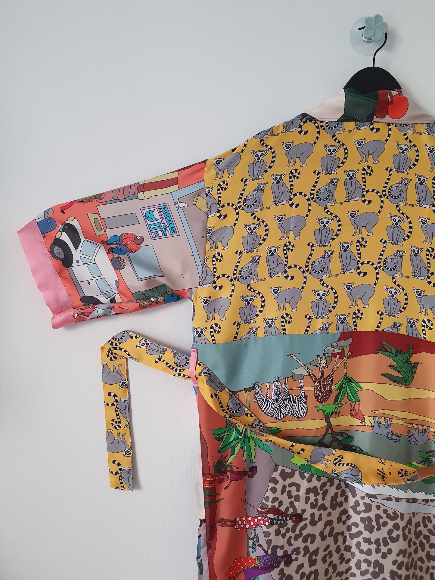 Luxury Full-Length Lounge Kimono - 100% Italian Silk