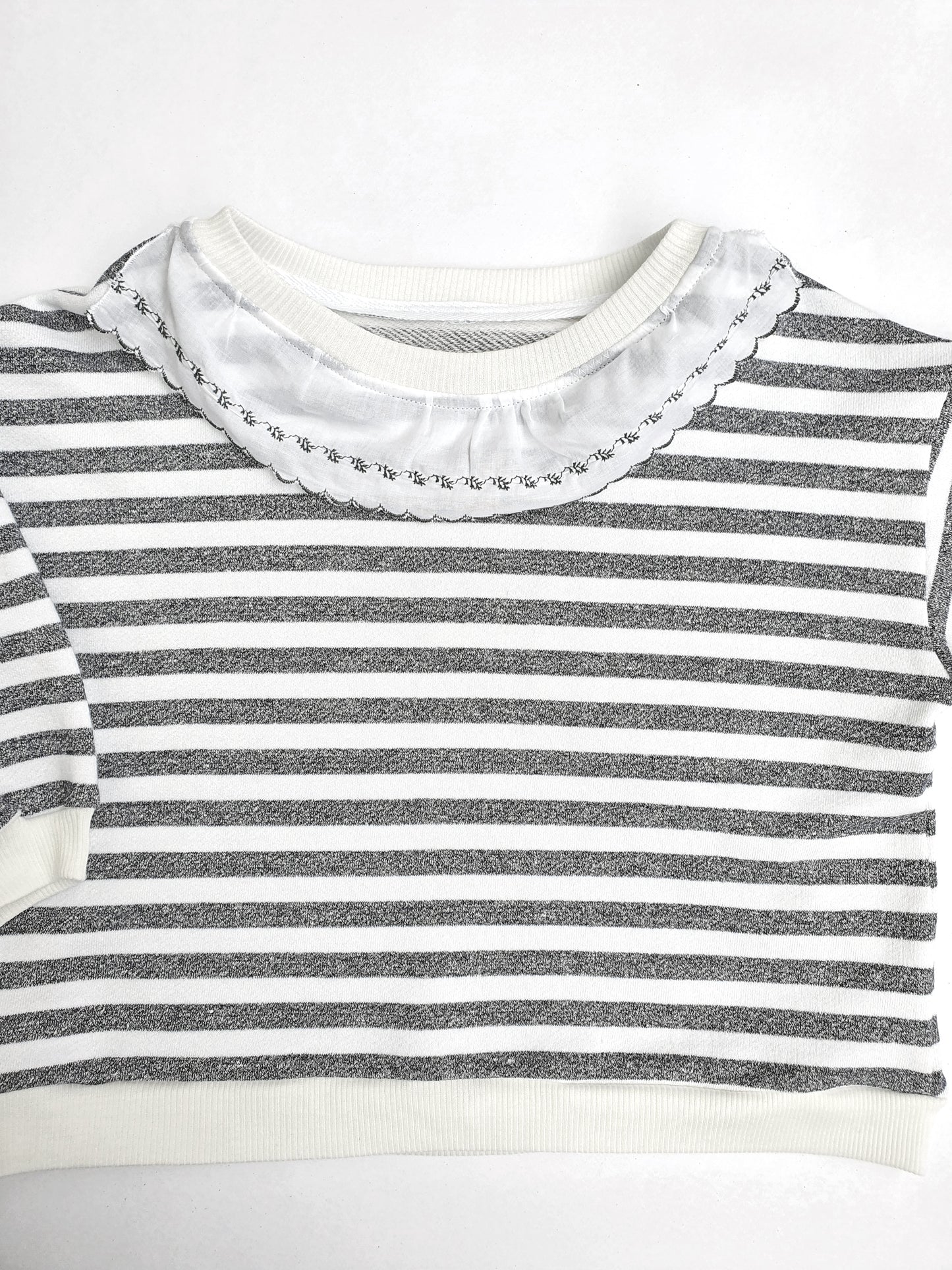 Sweatshirt Stripes for Toddler Vintage Collar