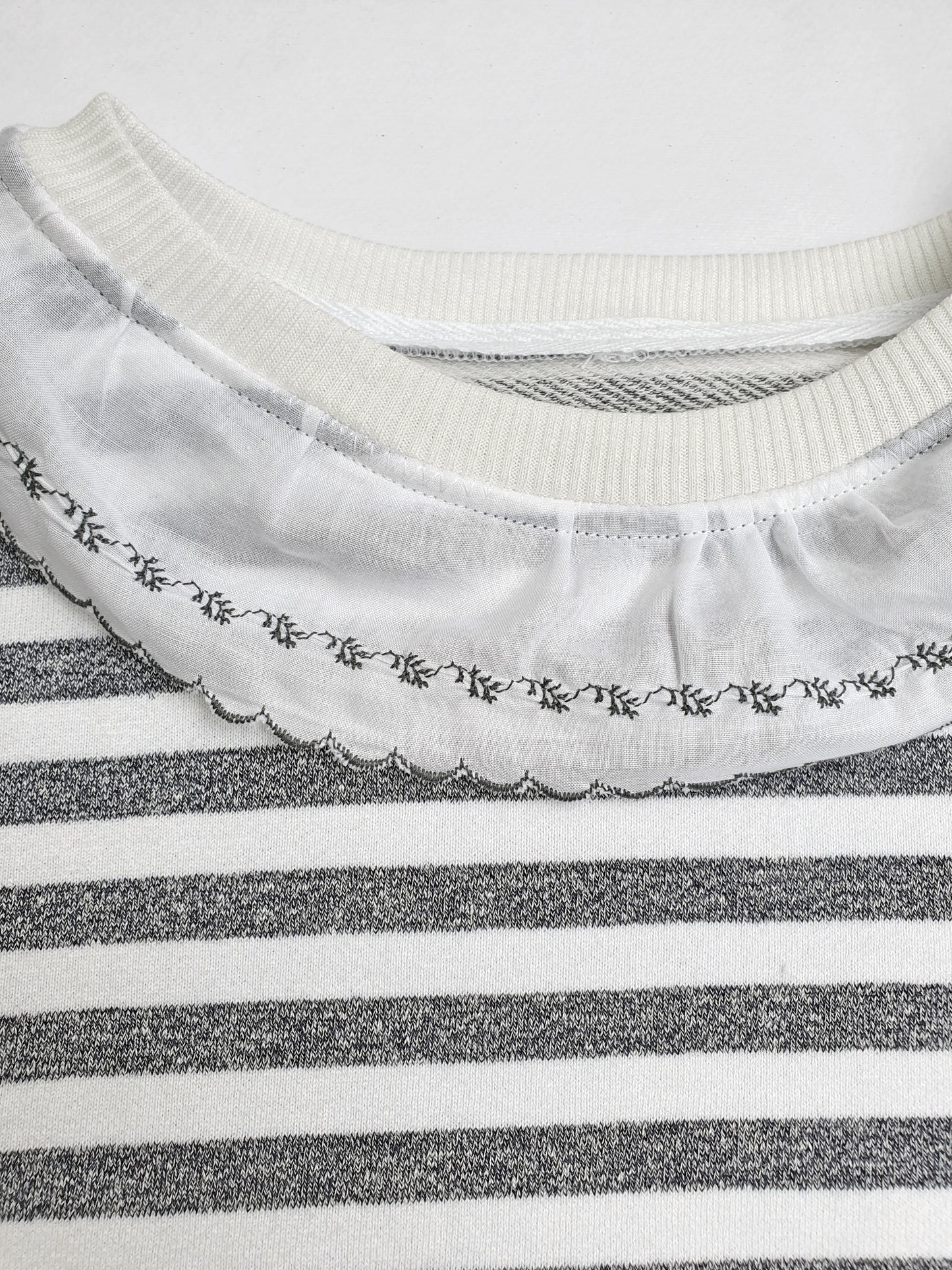 Sweatshirt Stripes for Toddler Vintage Collar