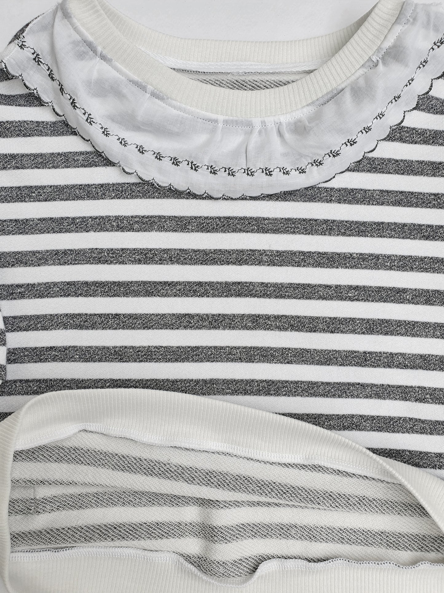 Sweatshirt Stripes for Toddler Vintage Collar