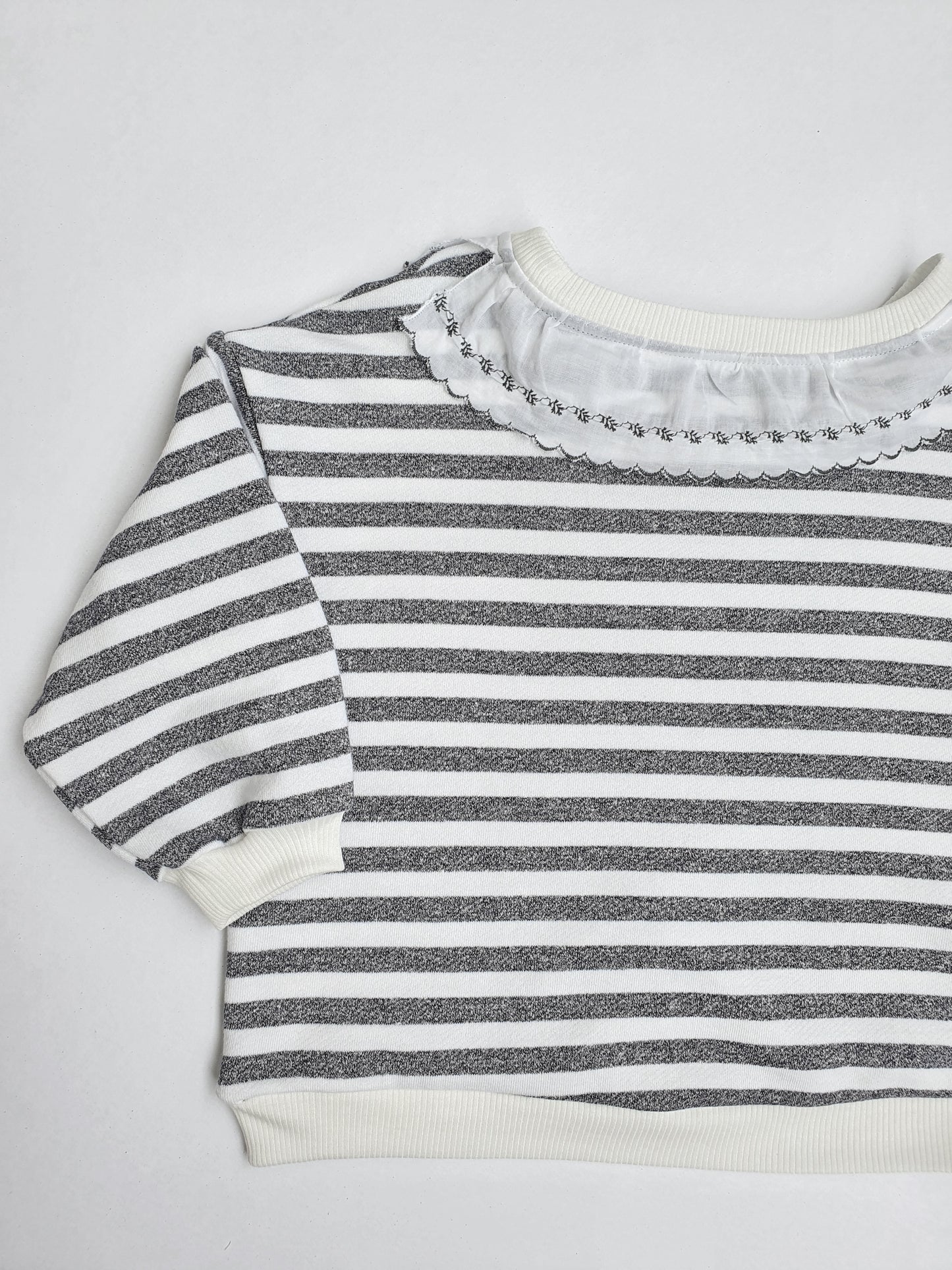 Sweatshirt Stripes for Toddler Vintage Collar