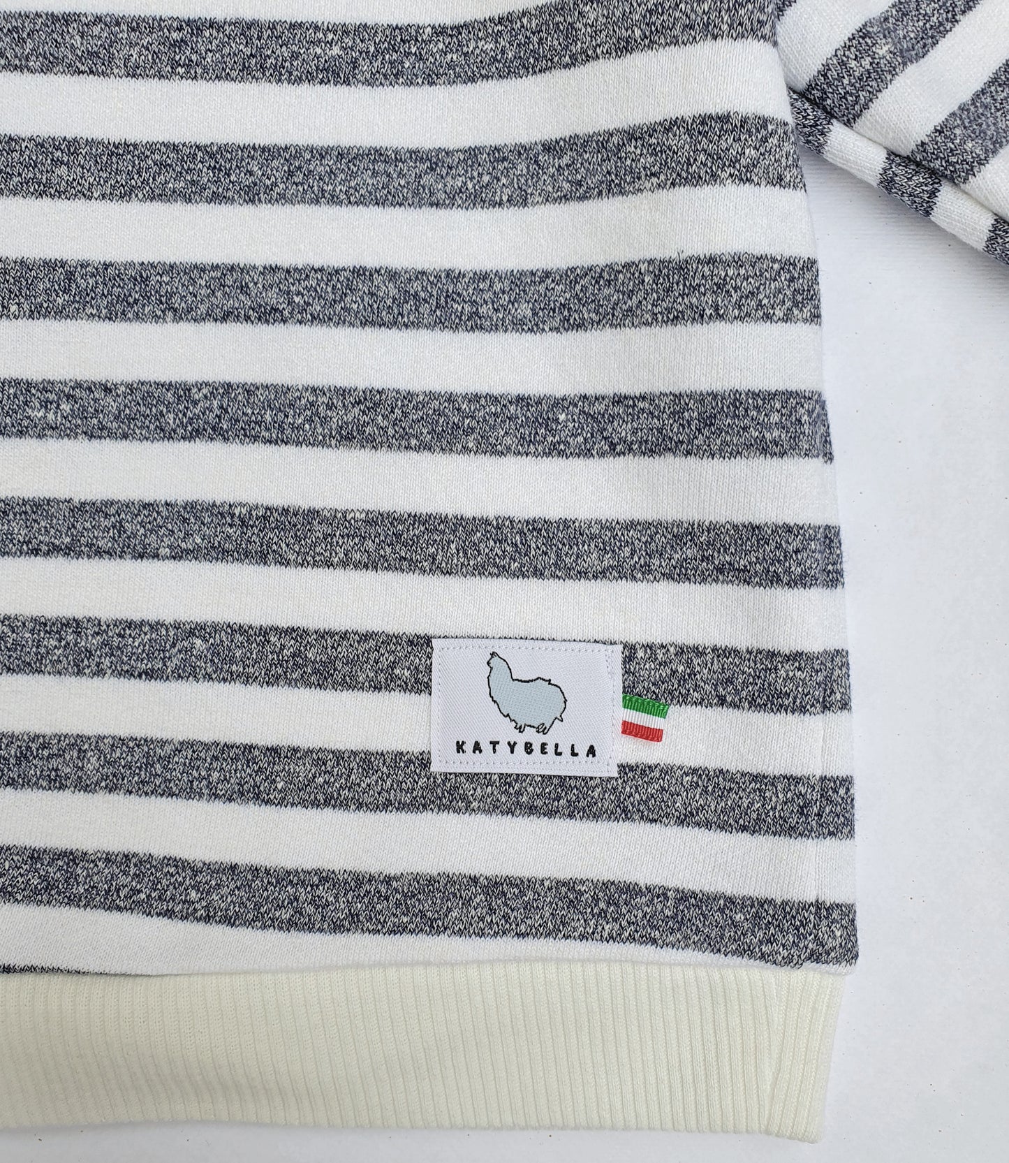 Sweatshirt Stripes for Toddler Vintage Alpaca Appliqué
