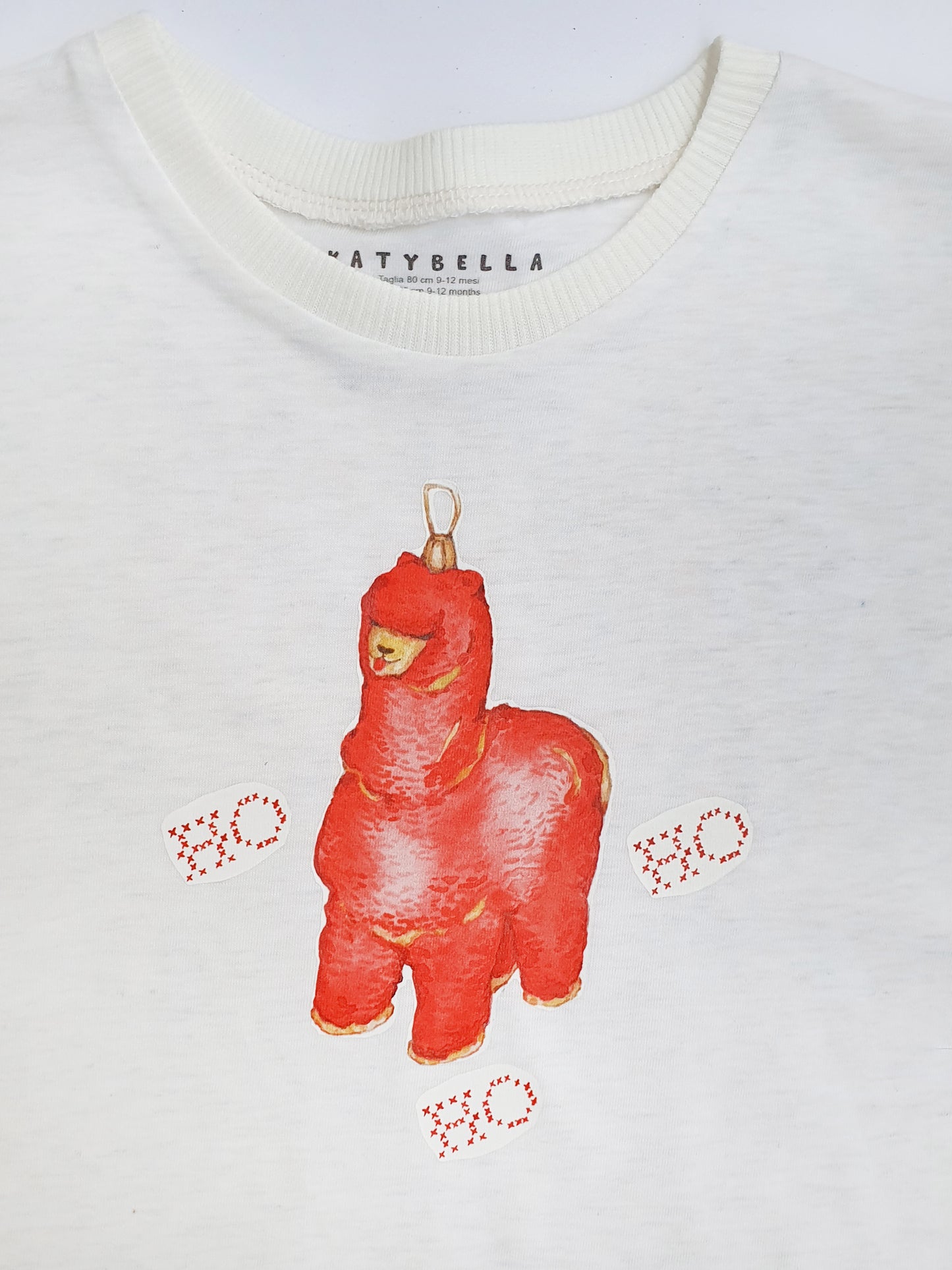 Maglietta bambini a maniche lunghe Alpaca Addobbo