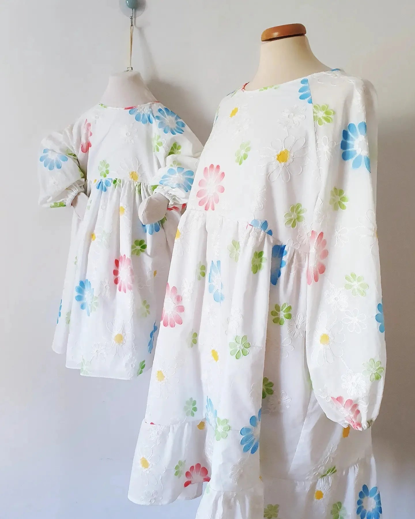 Dress for girls white embroidered Dress for girls lace San Gallo white