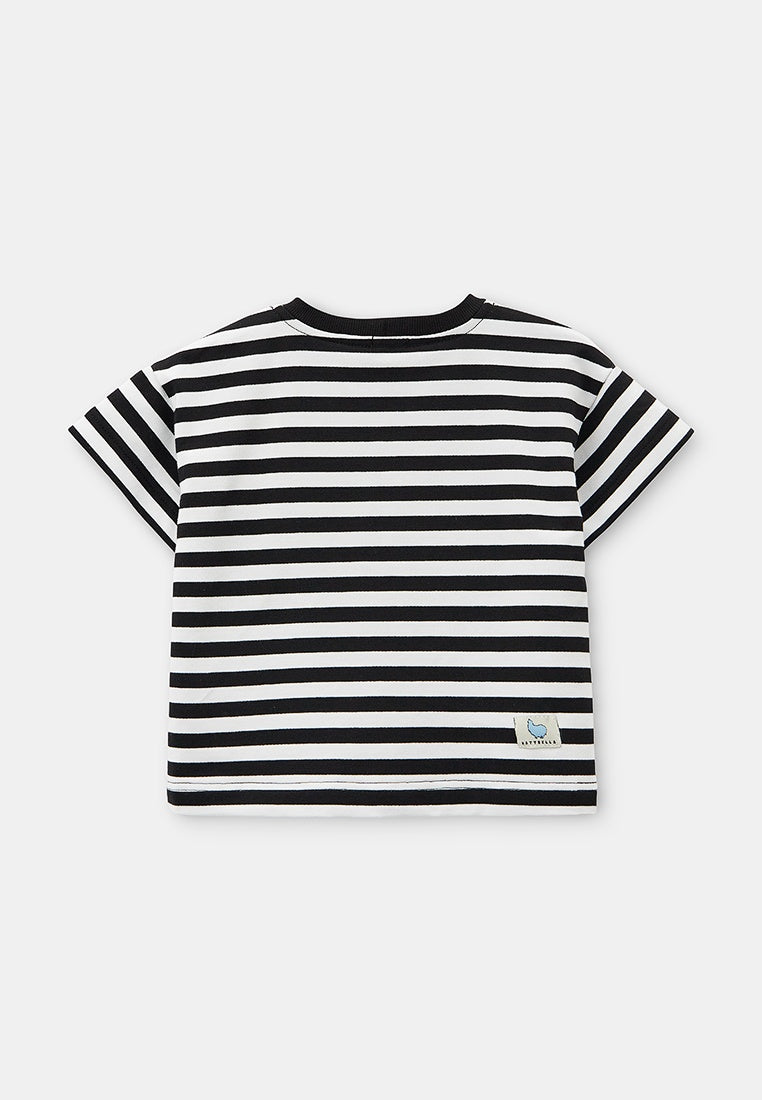 Maglietta bambino bambina a maniche corte Time to Play! Funky Dog Righe Stripes