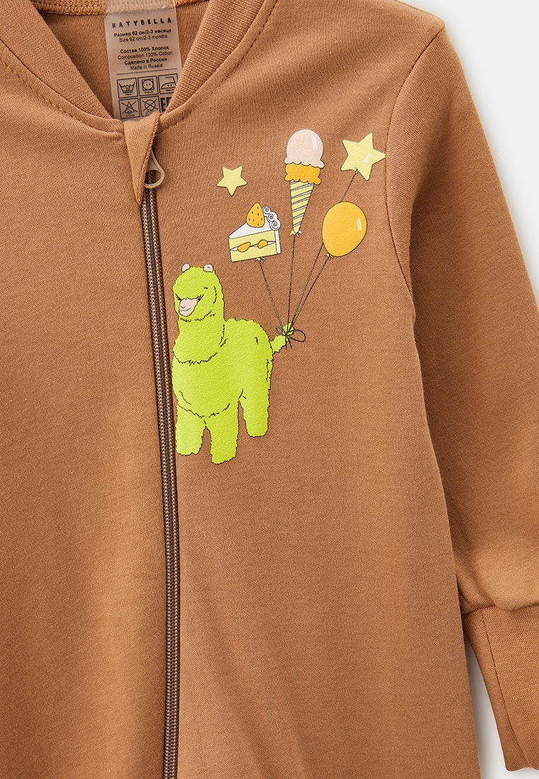 Tutina Baby Con Stampa Baby Pyjama with Print