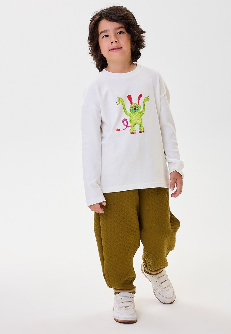 Maglietta a maniche lunghe da bambini Kids Longsleeve Little Monster