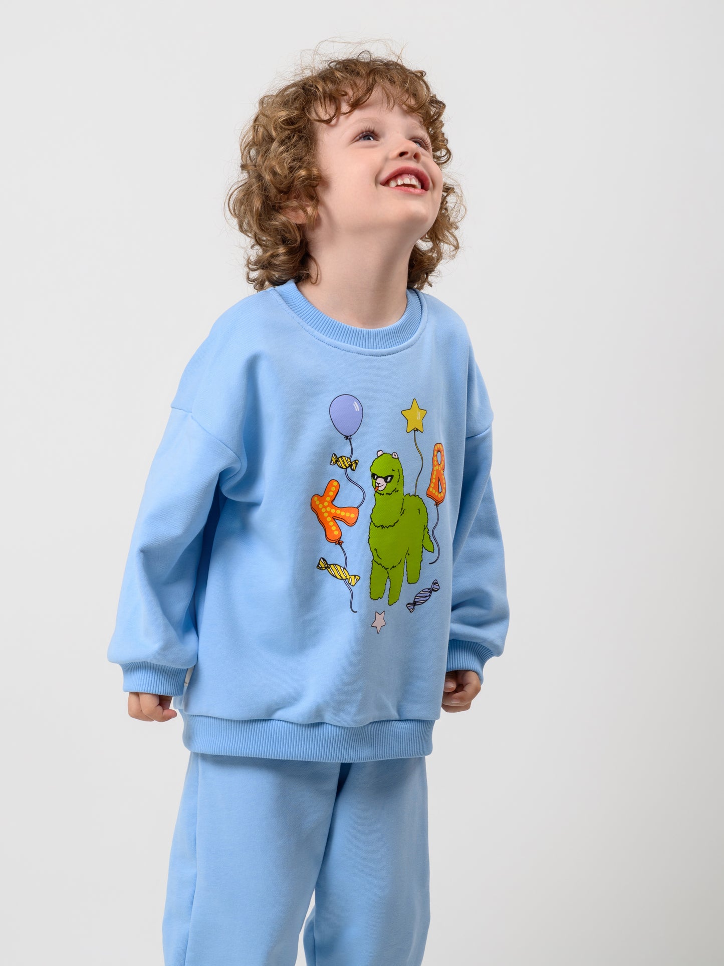 Tuta Bambin Bambina Azzurro Baby Alpaca
