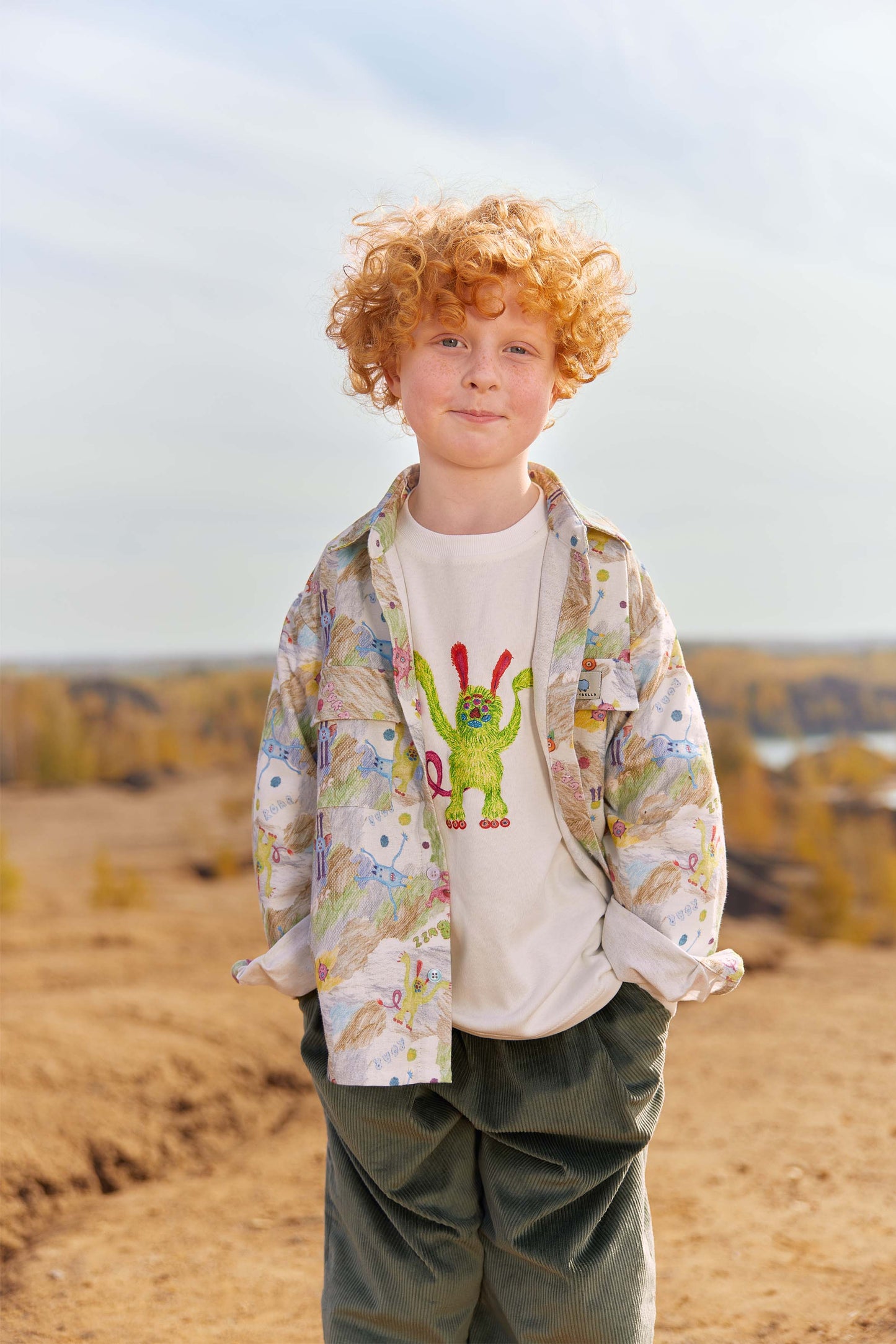 Maglietta a maniche lunghe da bambini Kids Longsleeve Little Monster