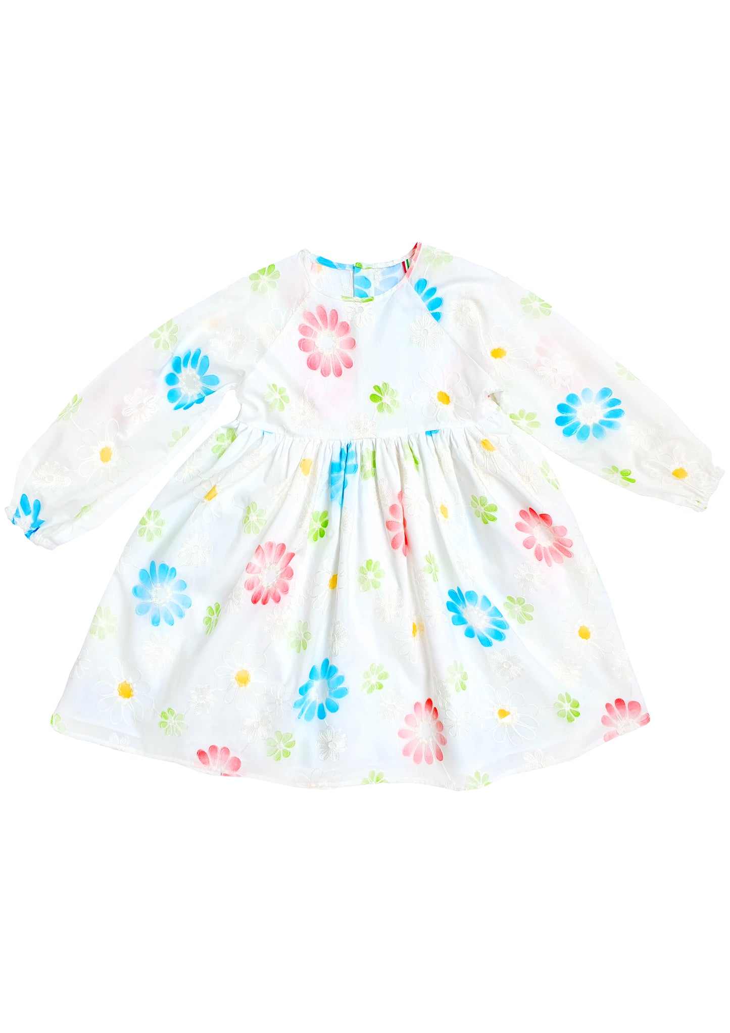 Dress for girls white embroidered Dress for girls lace San Gallo white
