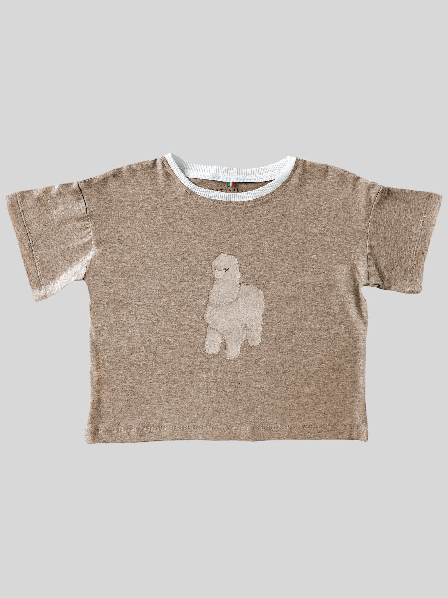 Toddler Baby T-shirt Premium Italian Cotton Beige