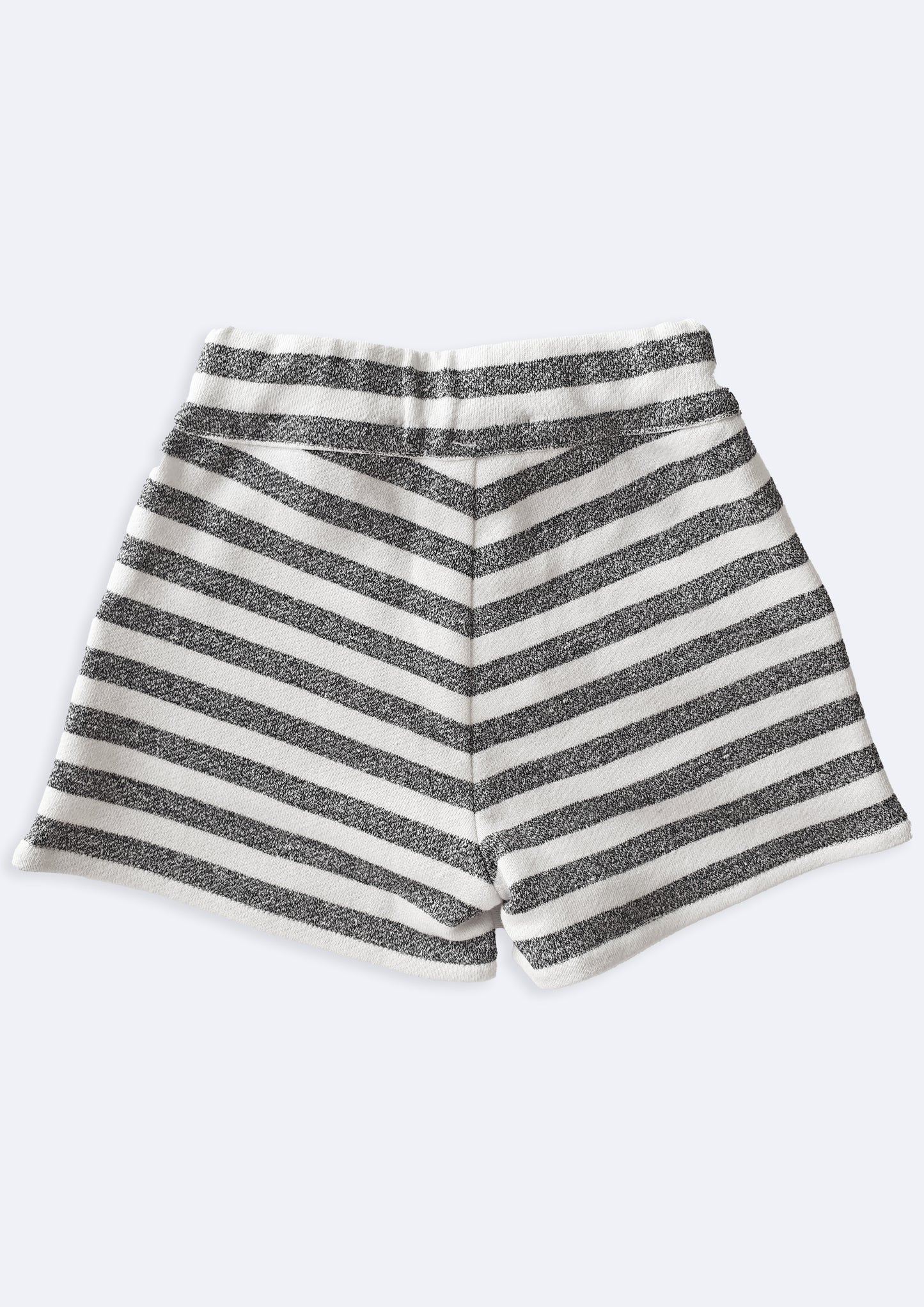 Baby and Toddler Shorts in organic cotton felpa stripes