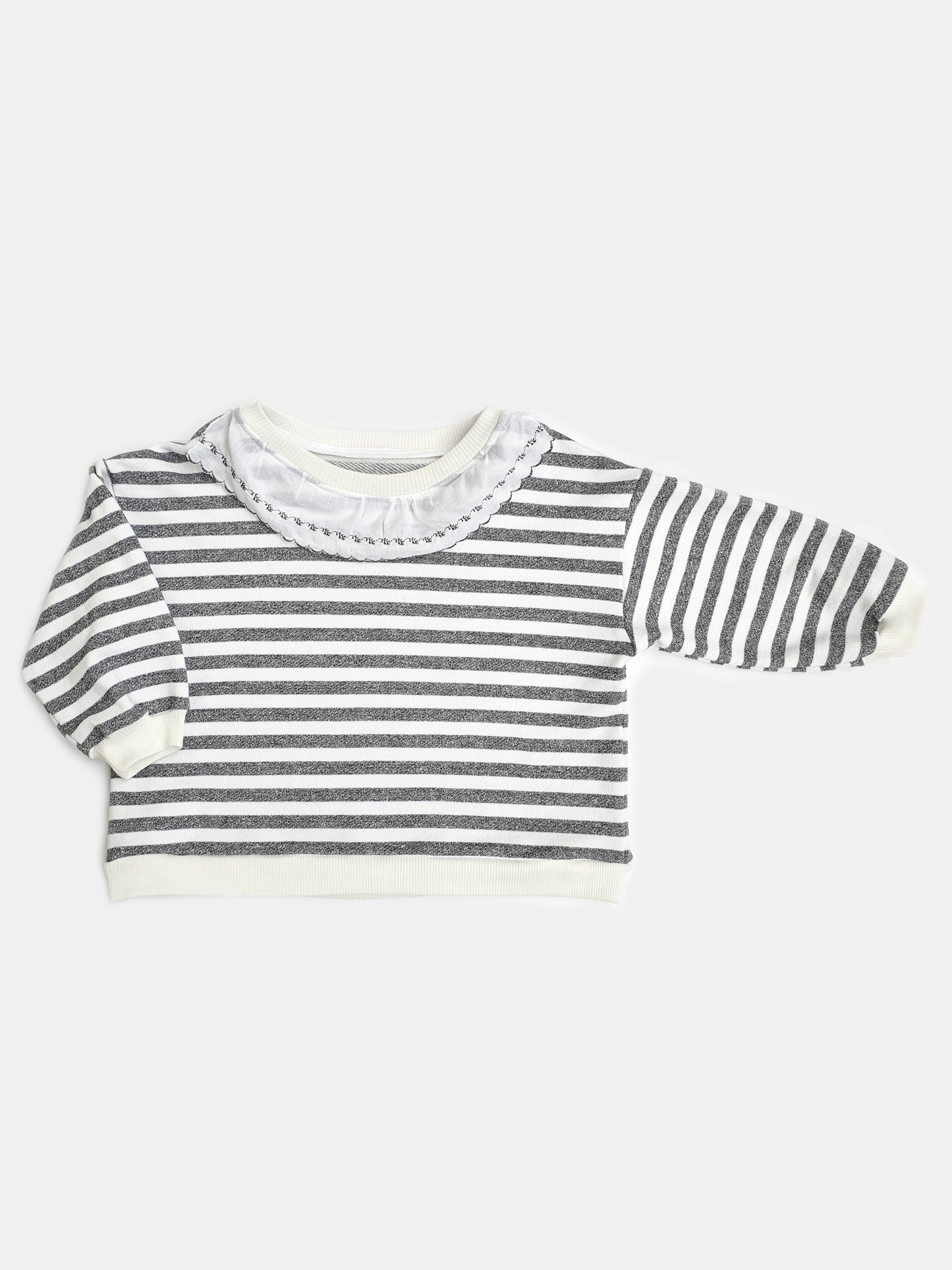 Sweatshirt Stripes for Toddler Vintage Collar
