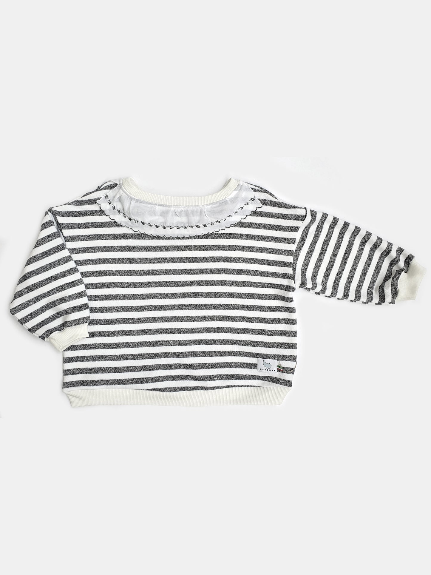Sweatshirt Stripes for Toddler Vintage Collar