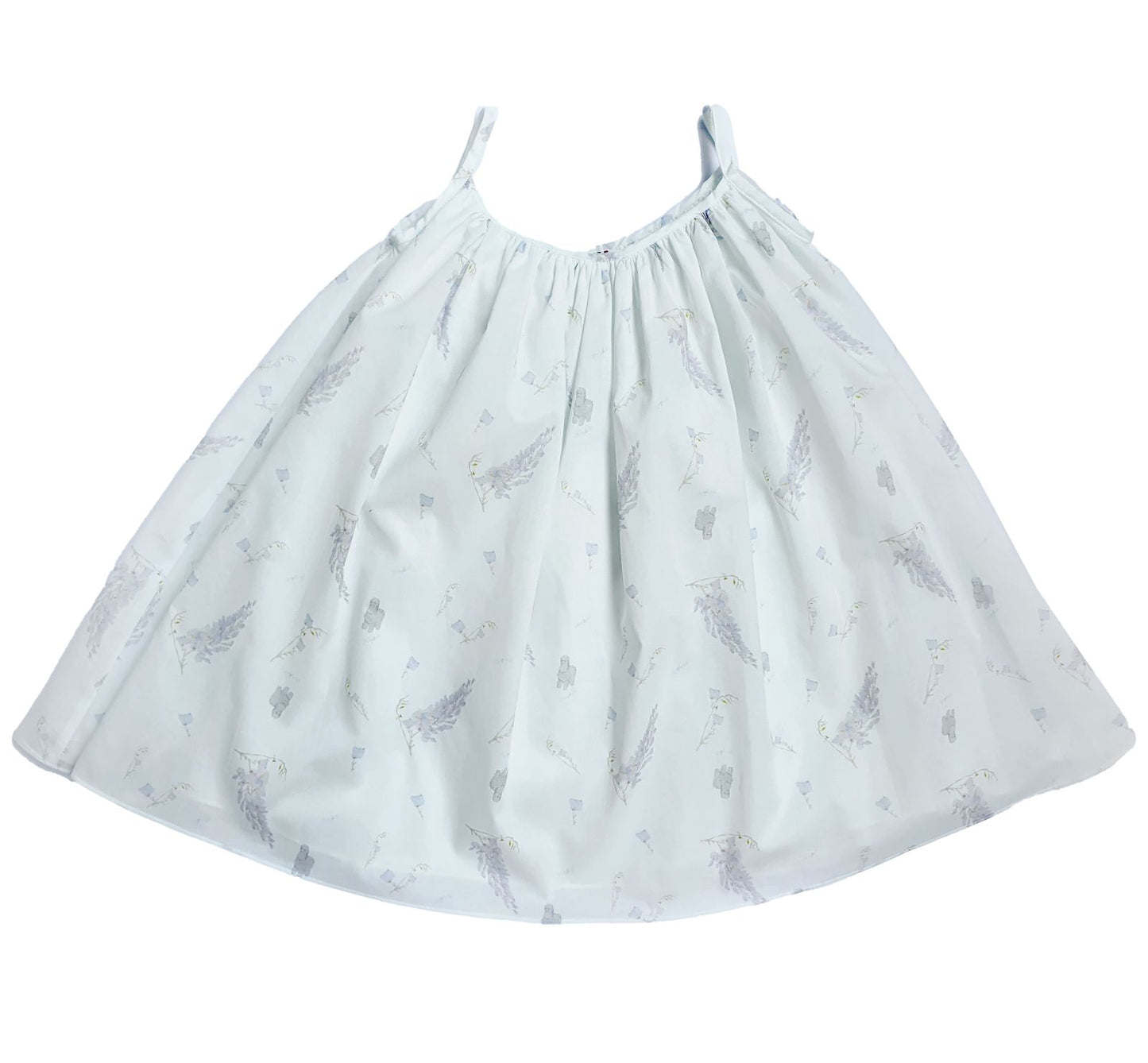 Girls' Summer Sun Dress Katrina Glicine Wisteria Made in Italy