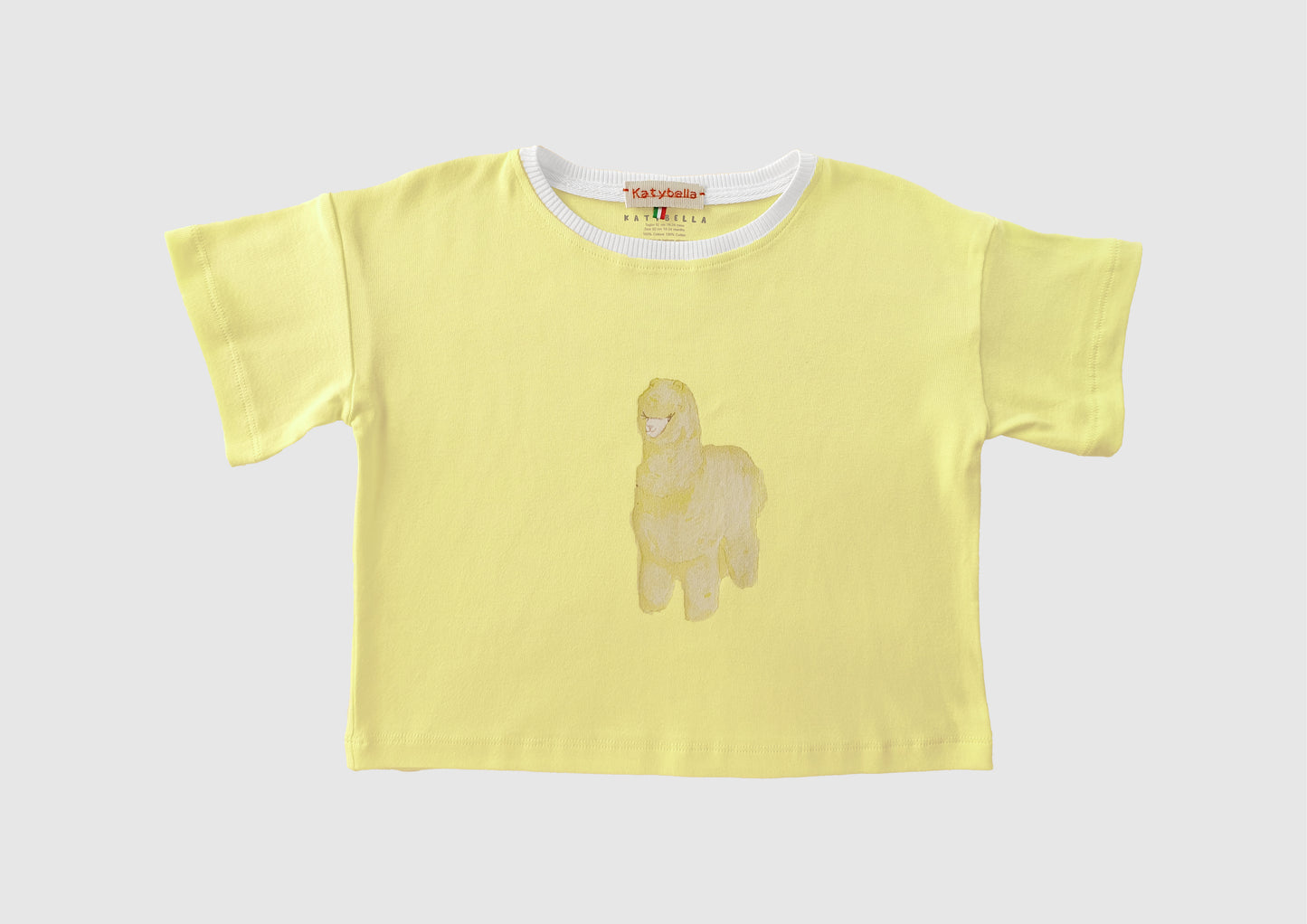 Toddler Baby T-shirt Premium Italian Cotton Yellow