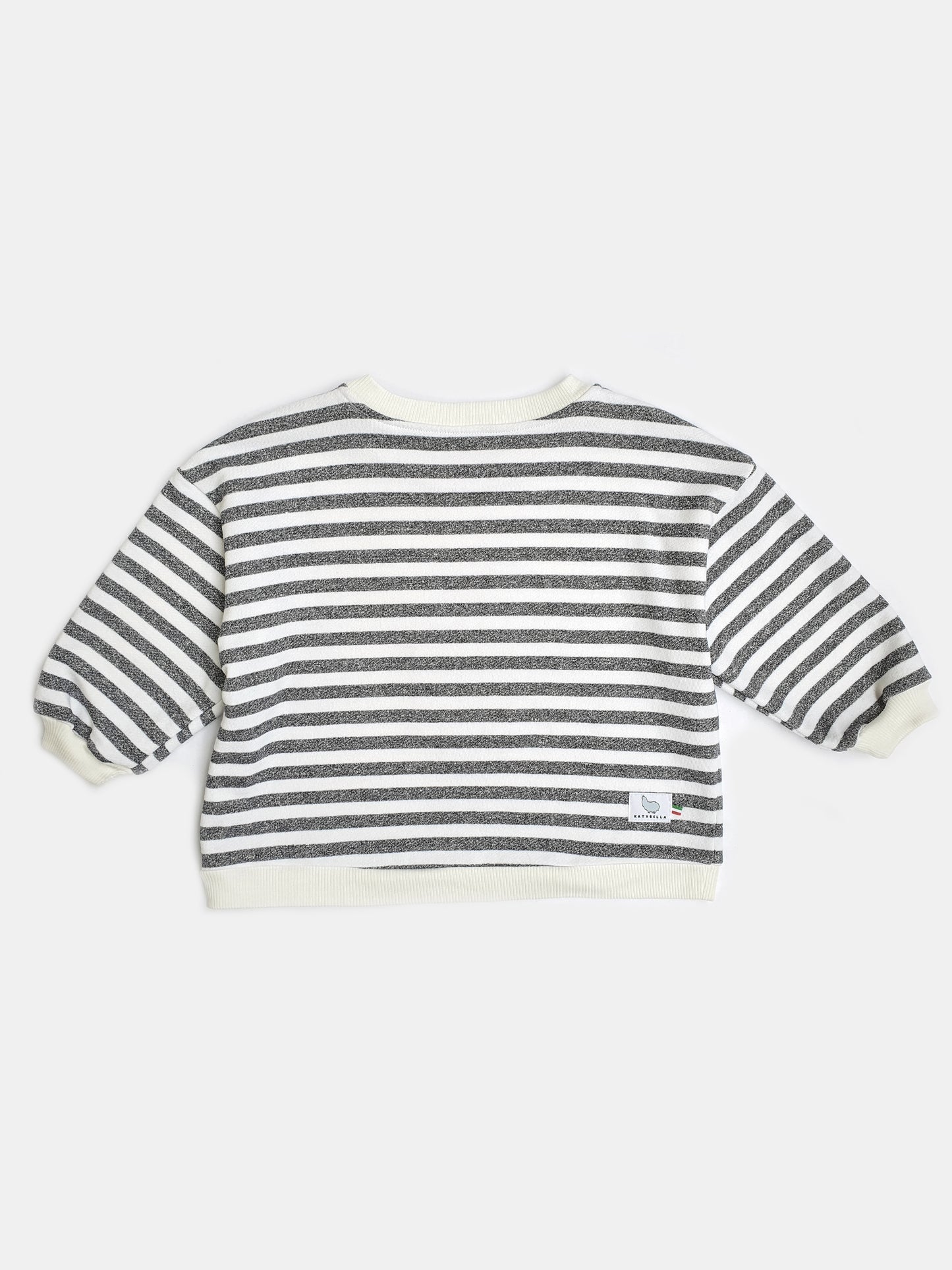 Sweatshirt Stripes for Toddler Vintage Alpaca Appliqué