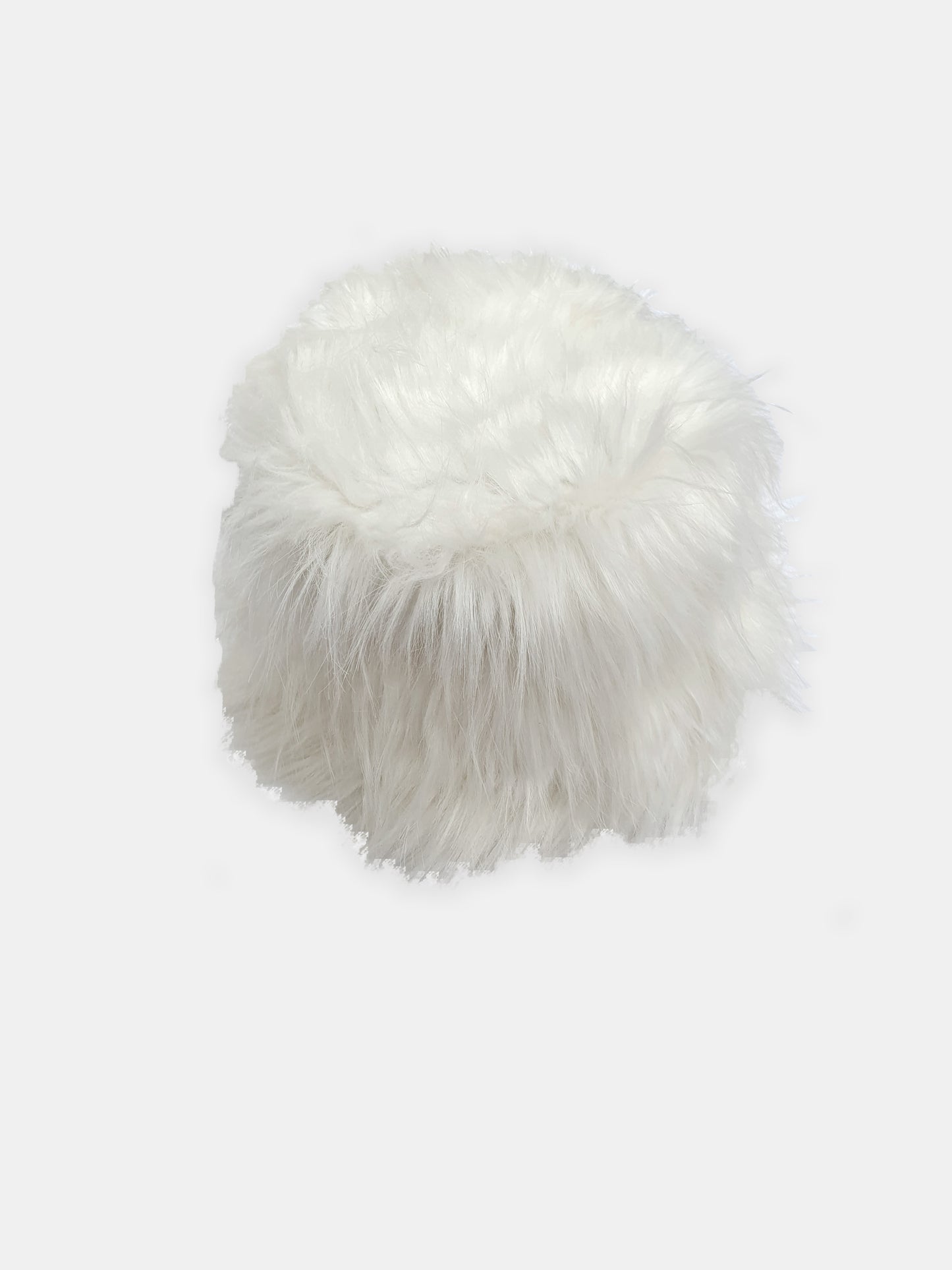 White Fur Bucket Hat Donna
