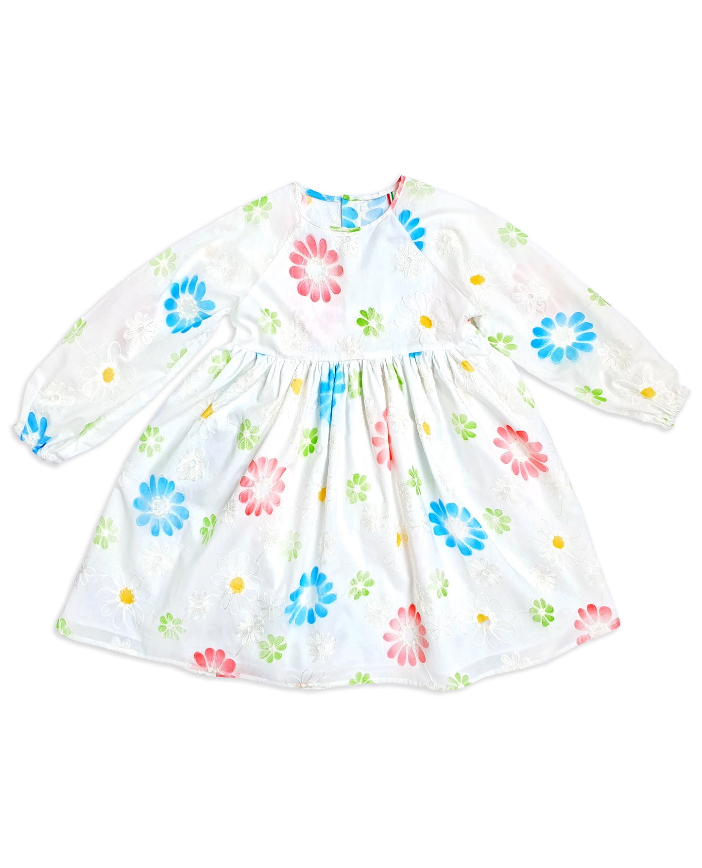 Dress for girls white embroidered Dress for girls lace San Gallo white