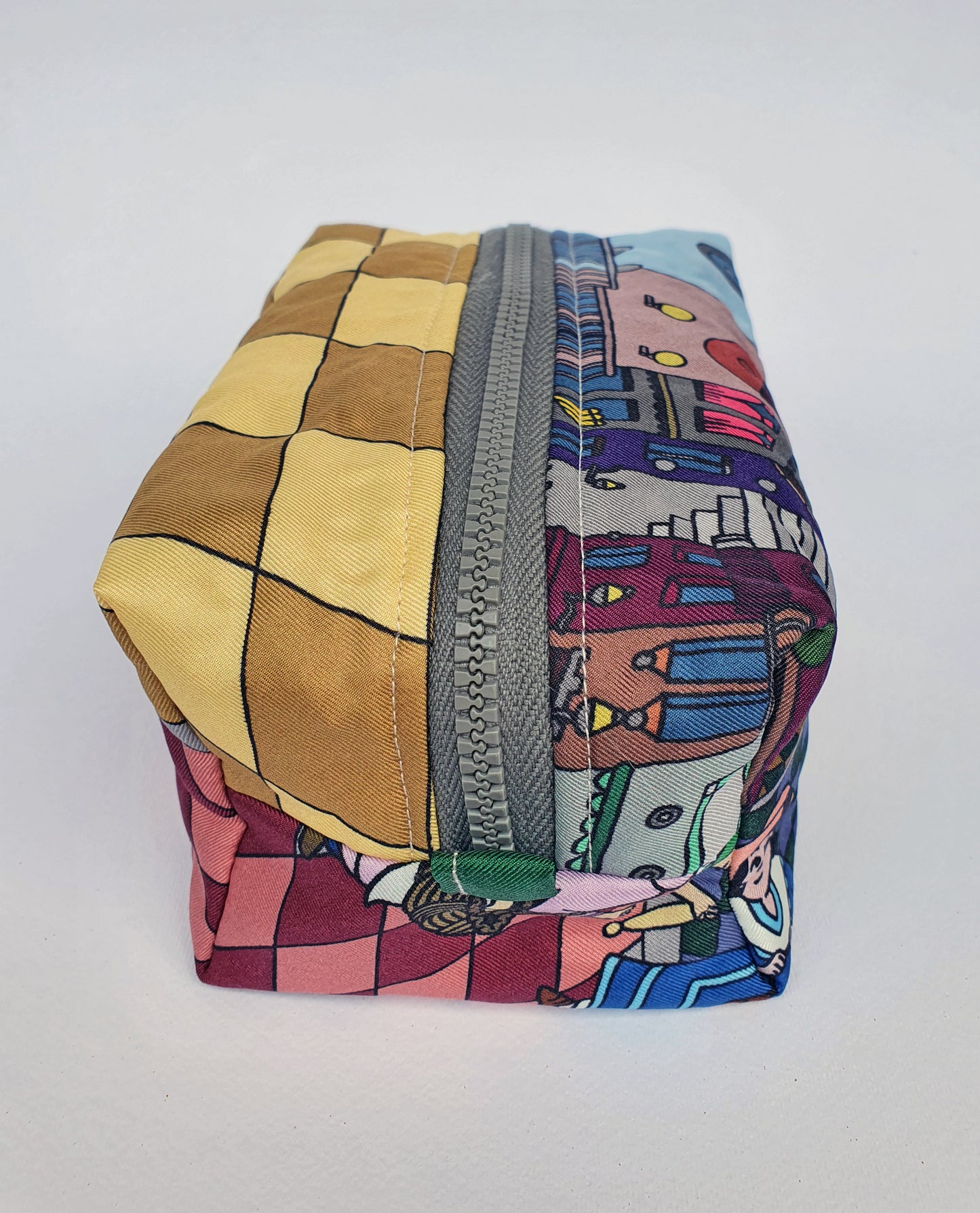 Luxury Silk Beauty Set – Naples Motif Print - Made in Italy
