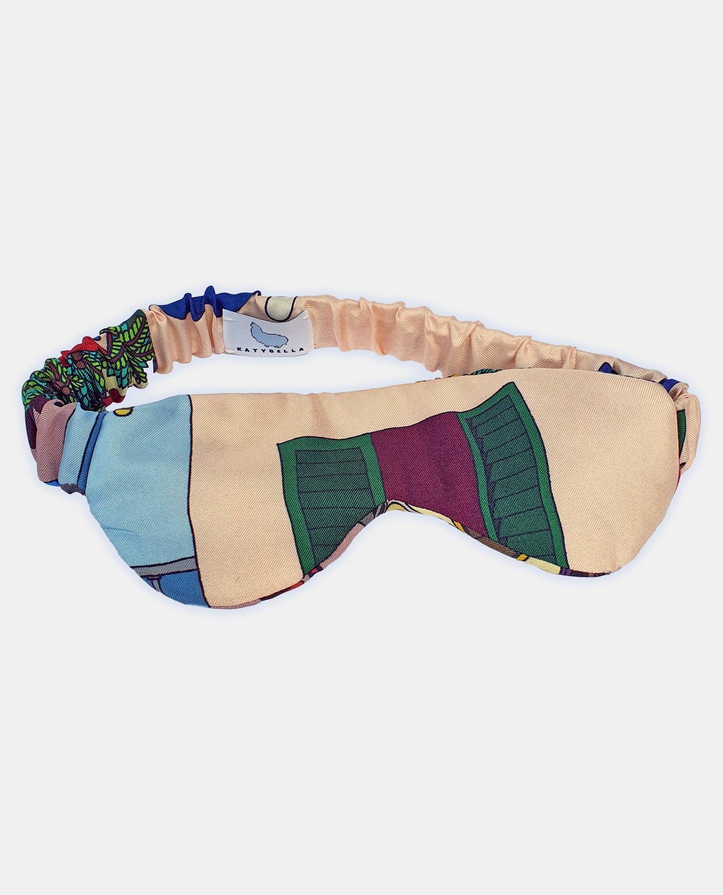 Luxury Silk Sleeping Mask - Naples Print