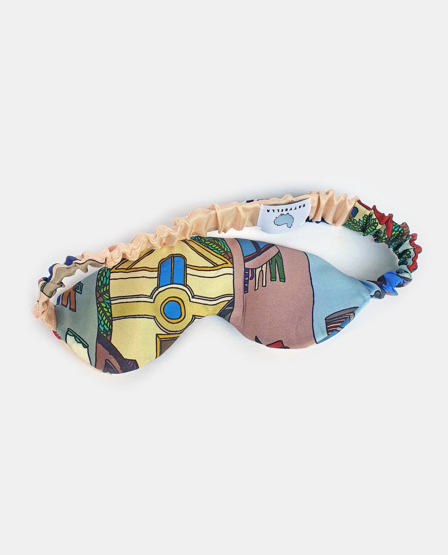 Luxury Silk Sleeping Mask - Naples Print