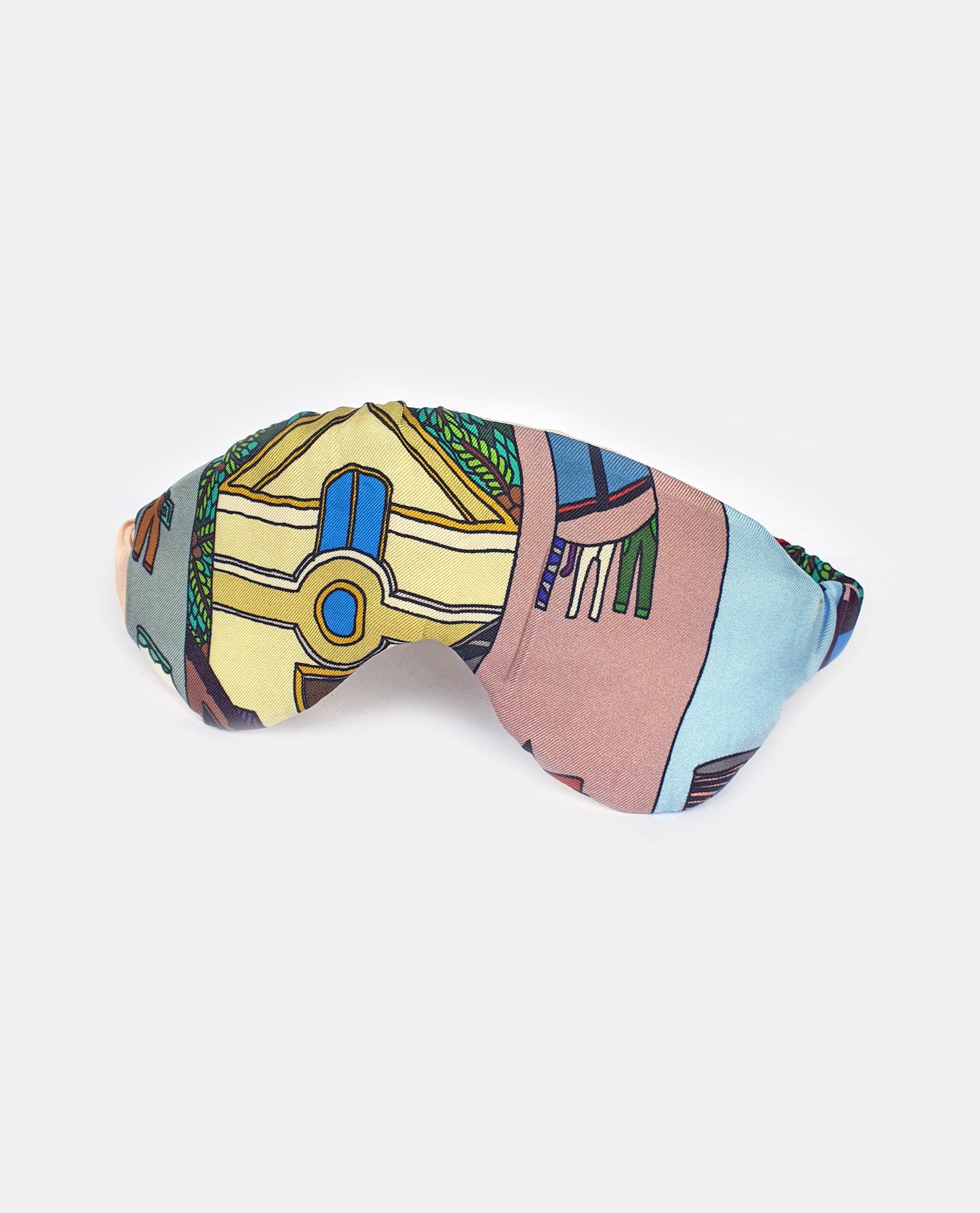 Luxury Silk Sleeping Mask - Naples Print