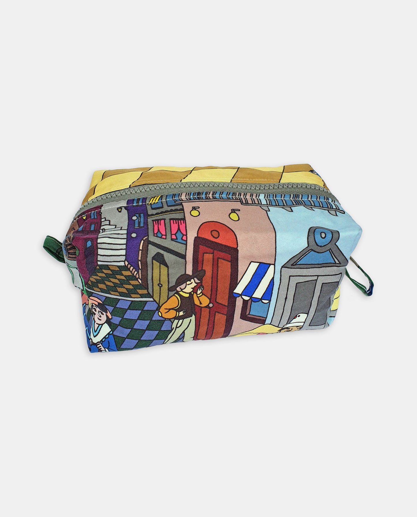 Luxury Silk Beauty Set – Naples Motif Print - Made in Italy