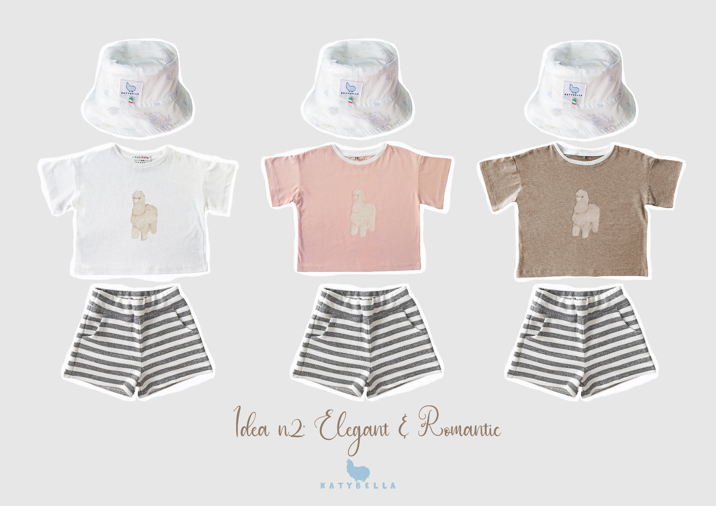 Baby and Toddler Shorts in organic cotton felpa stripes