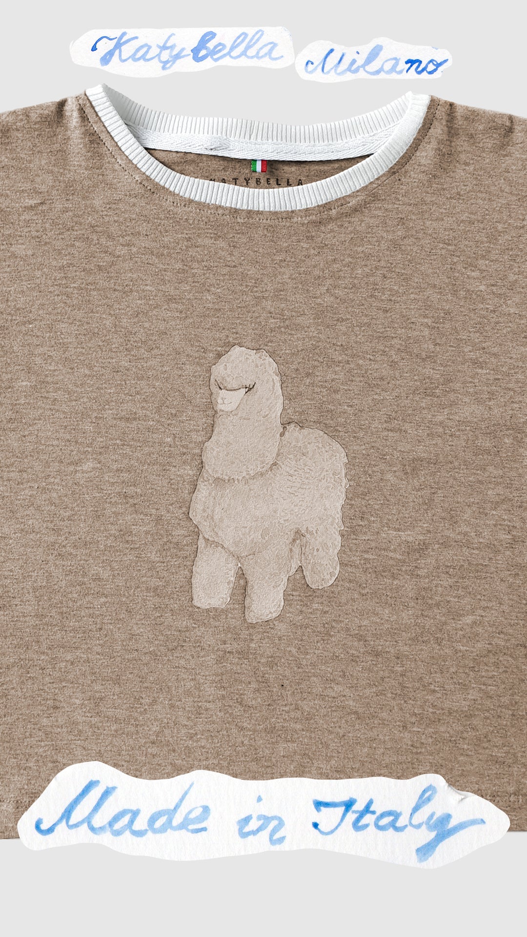 Toddler Baby T-shirt Premium Italian Cotton Beige