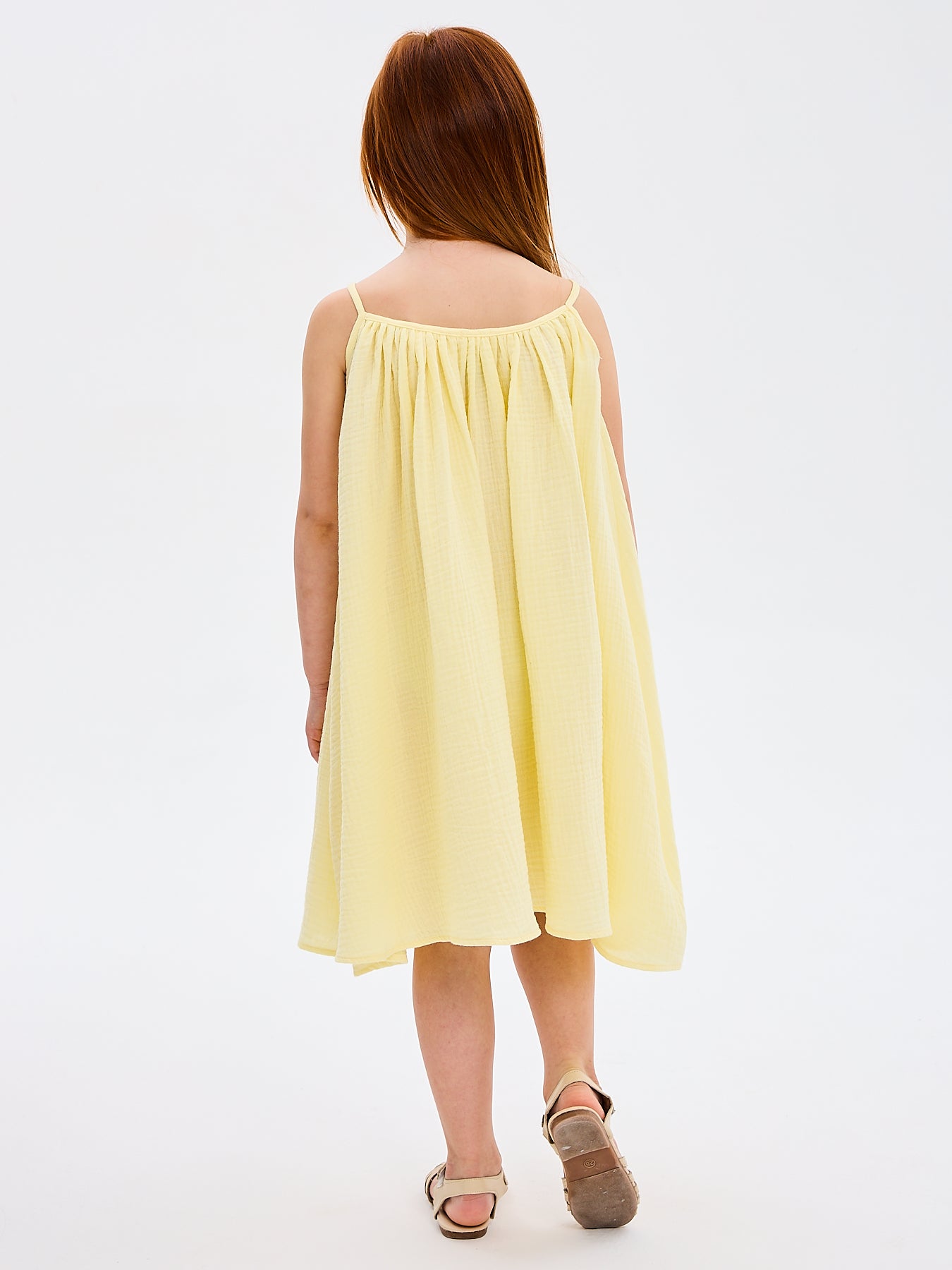 Girls' Summer Sundress Katrina Yellow Made in Italy