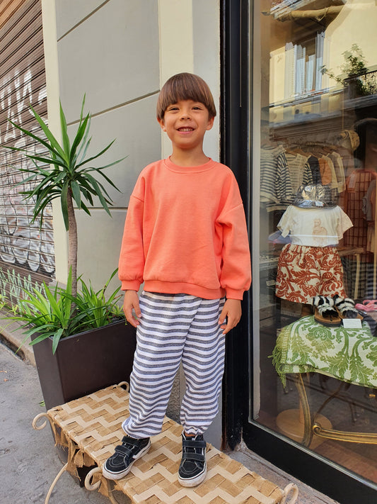 Kids Joggers Righe Stripes Bambino Bambina Made in Italy