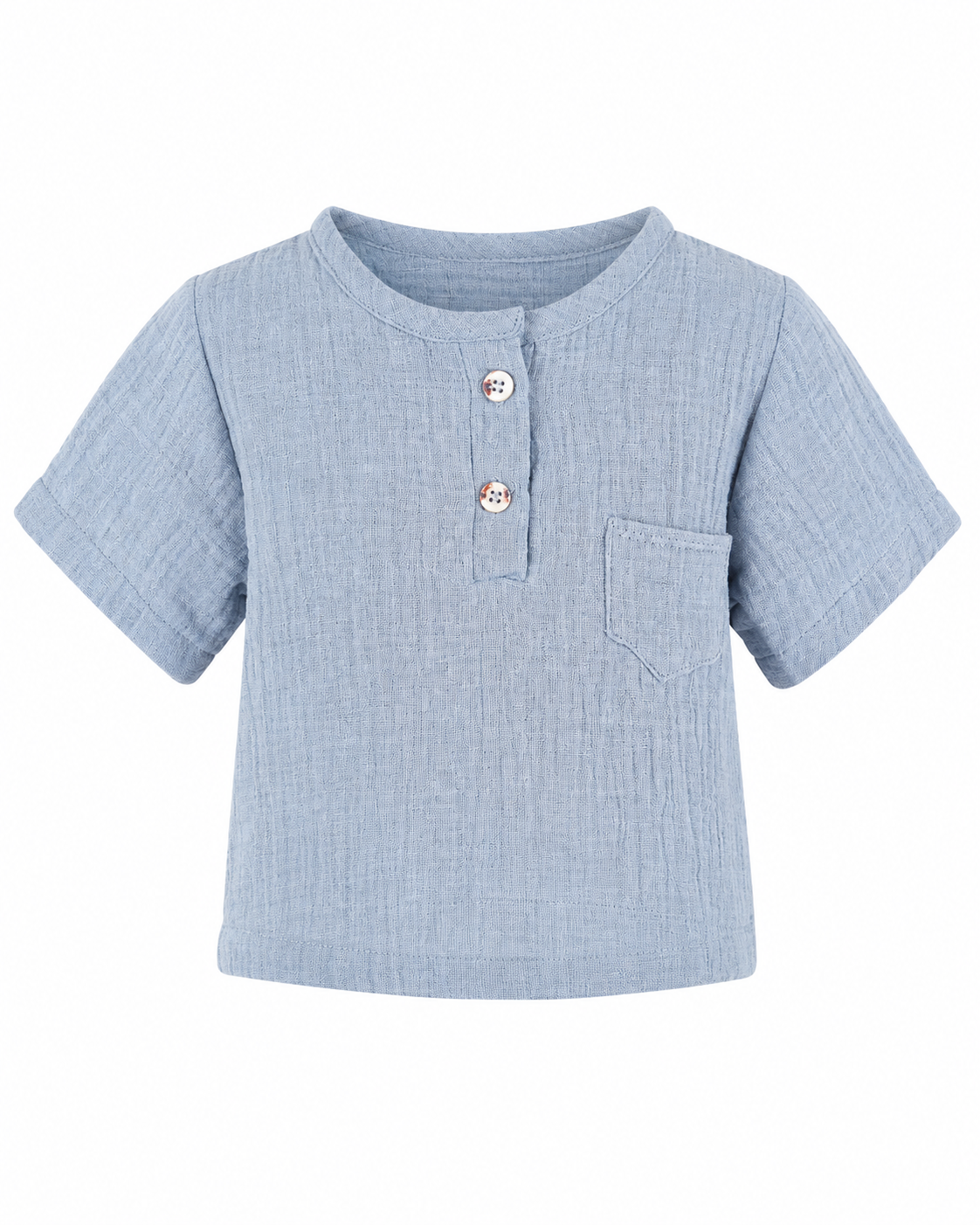 Camicia Manica Corta in Doppia Garza