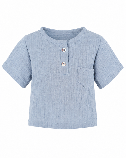 Camicia Manica Corta in Doppia Garza