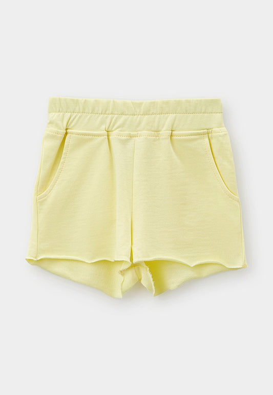 Baby and Toddler Shorts in organic cotton yellow