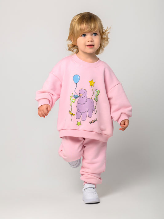 Tuta Bambina Rosa Baby Alpaca