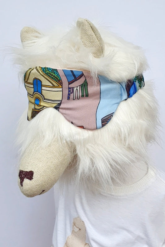 Luxury Silk Sleeping Mask - Naples Print