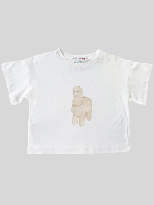 Toddler Baby T-shirt Premium Italian Cotton Off White