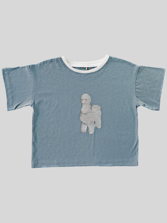 Toddler Baby T-shirt Premium Italian Cotton Blue