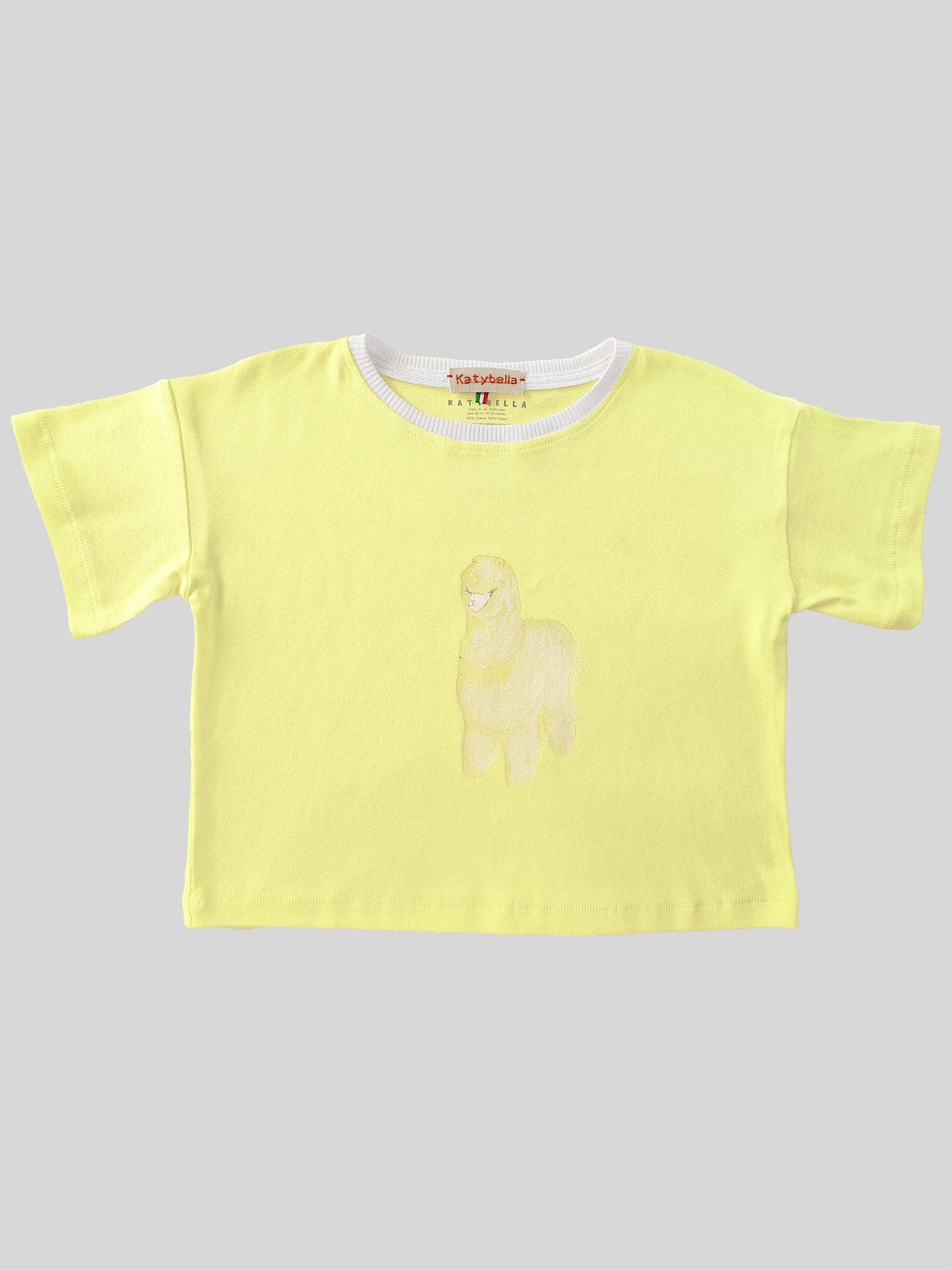 Toddler Baby T-shirt Premium Italian Cotton Yellow