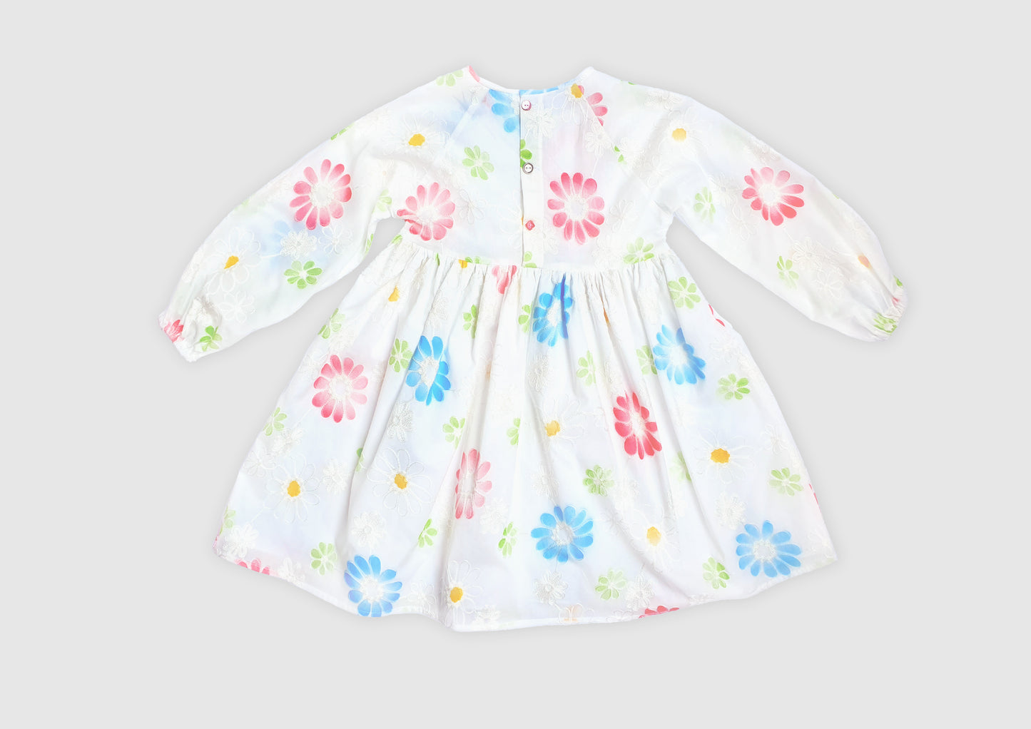 Dress for girls white embroidered Dress for girls lace San Gallo white